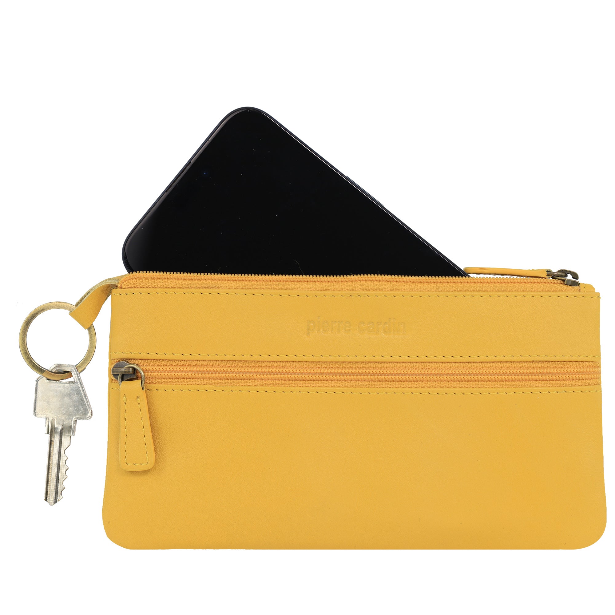 Pierre Cardin Leather Coin Purse/Phone Wallet Case