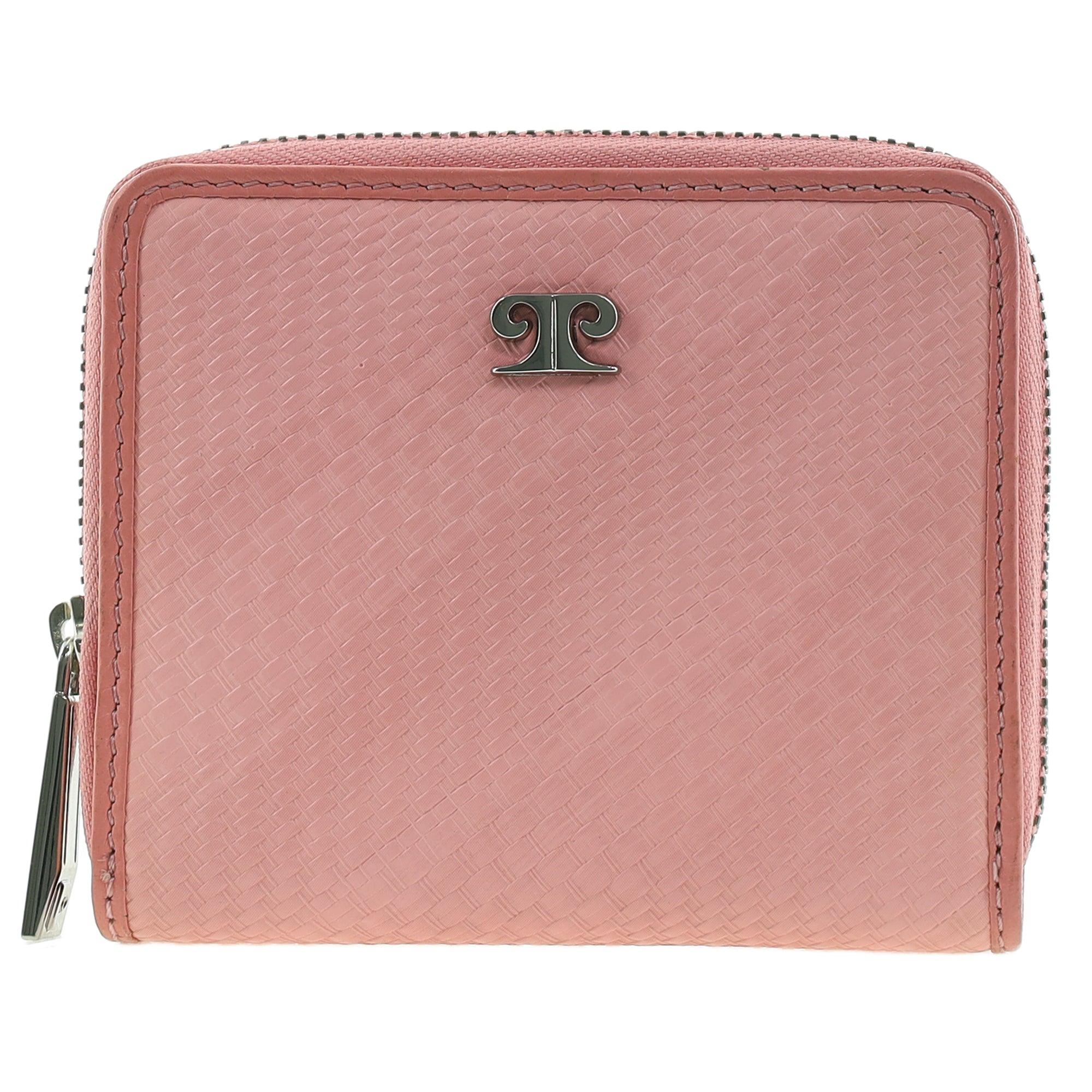 Pierre Cardin Genuine Leather Ladies Ziparound Wallet in Pink