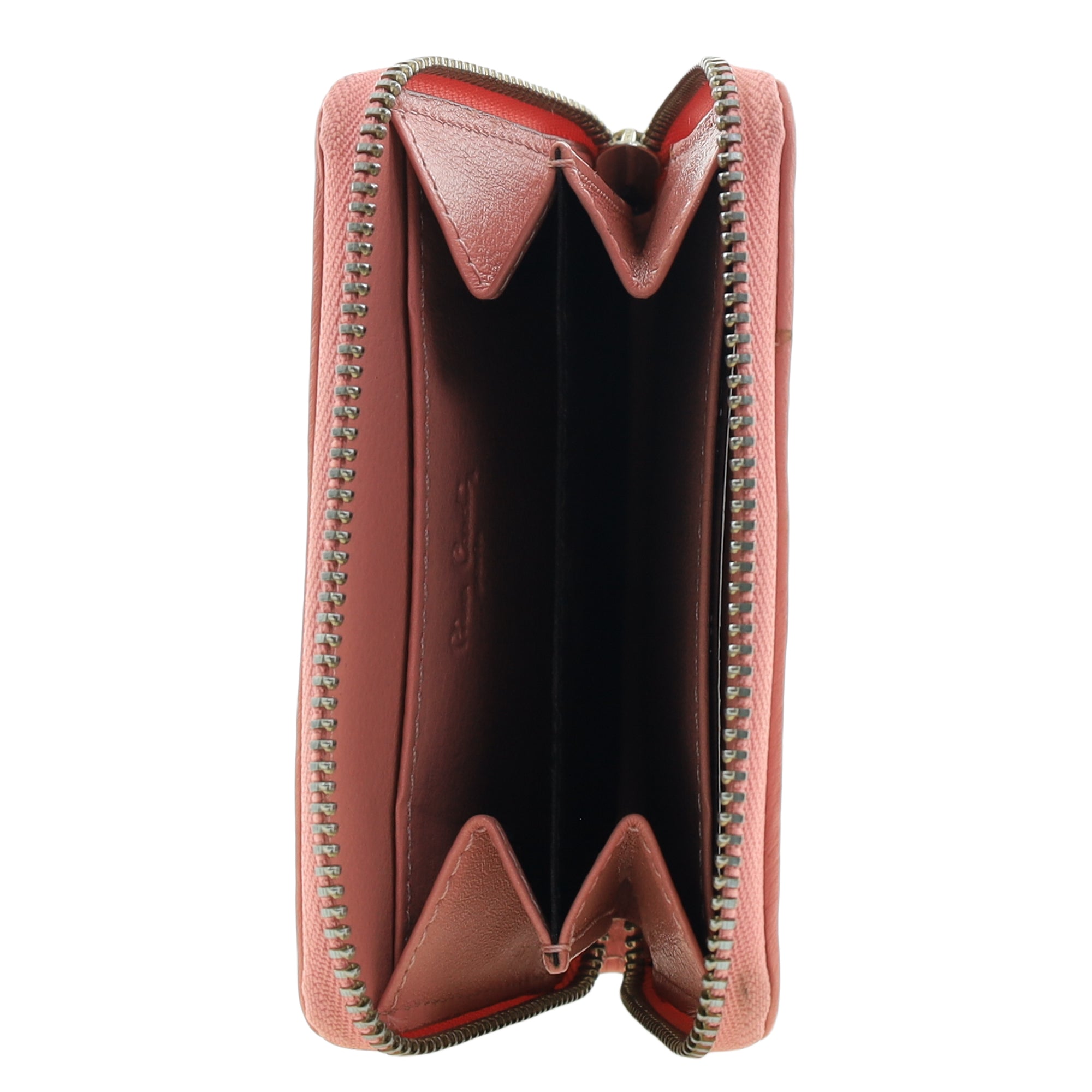 Pierre Cardin Genuine Leather Ladies Ziparound Wallet in Pink