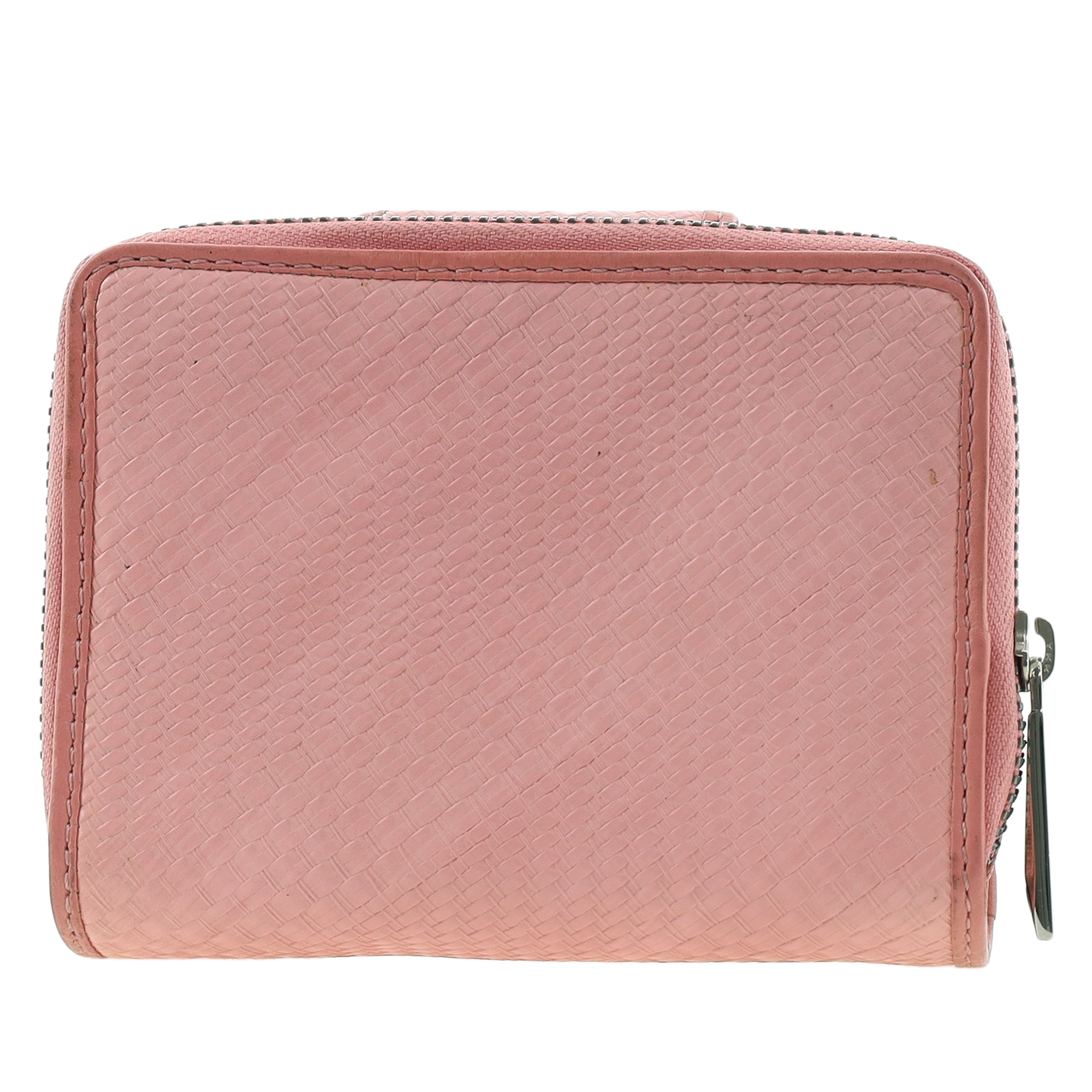 Pierre Cardin Genuine Leather Ladies Bi-Fold Wallet with Zip Coin Section in Pink
