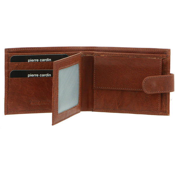 Pierre Cardin Rustic Leather Mens Wallet