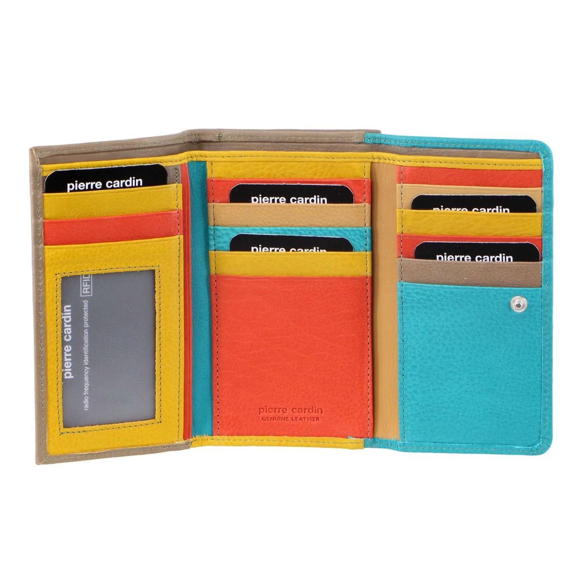 Pierre Cardin MultiColour Leather Ladies Tri-Fold Wallet