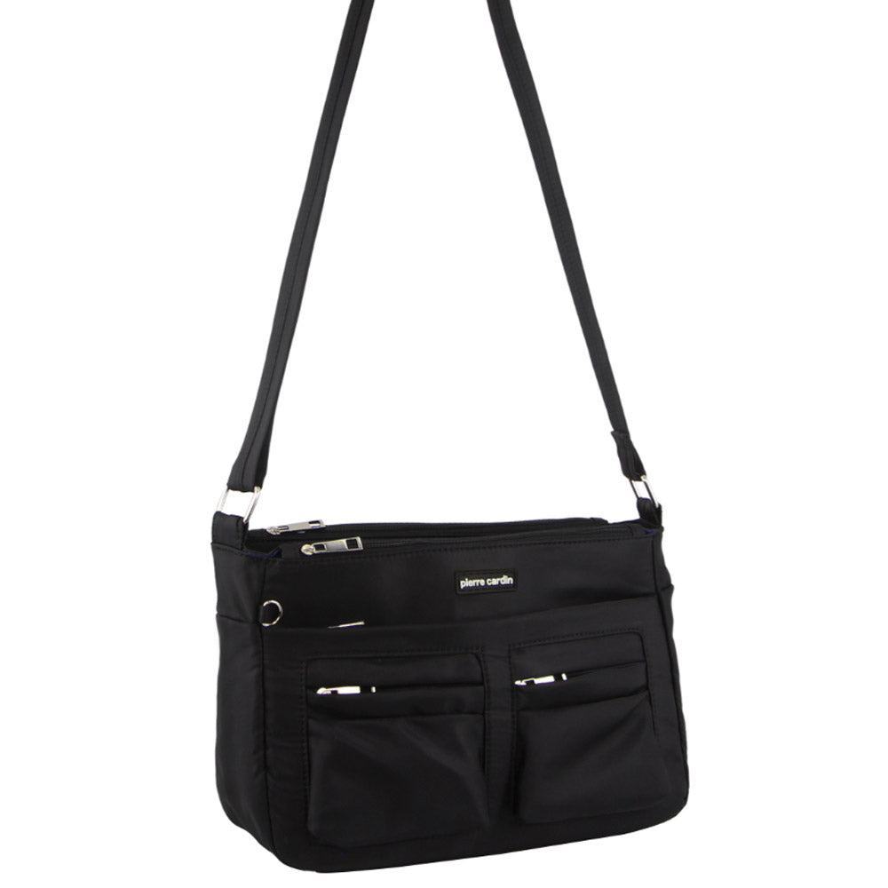 Pierre Cardin Nylon Anti-Theft Cross Body Bag