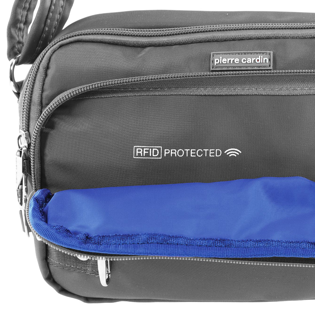 Pierre Cardin Nylon Anti-Theft Cross Body Bag