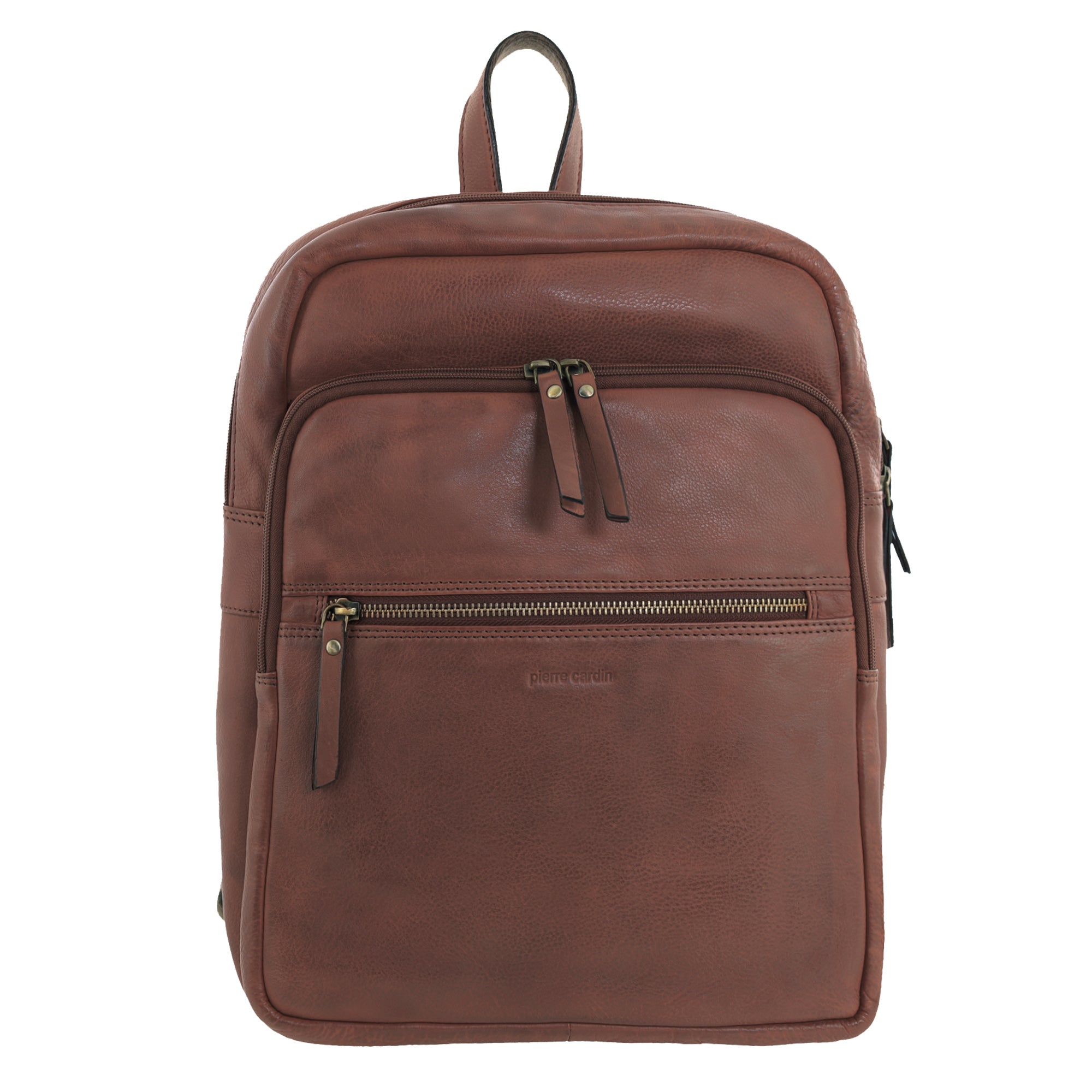 Pierre Cardin Vintage Leather Laptop Backpack