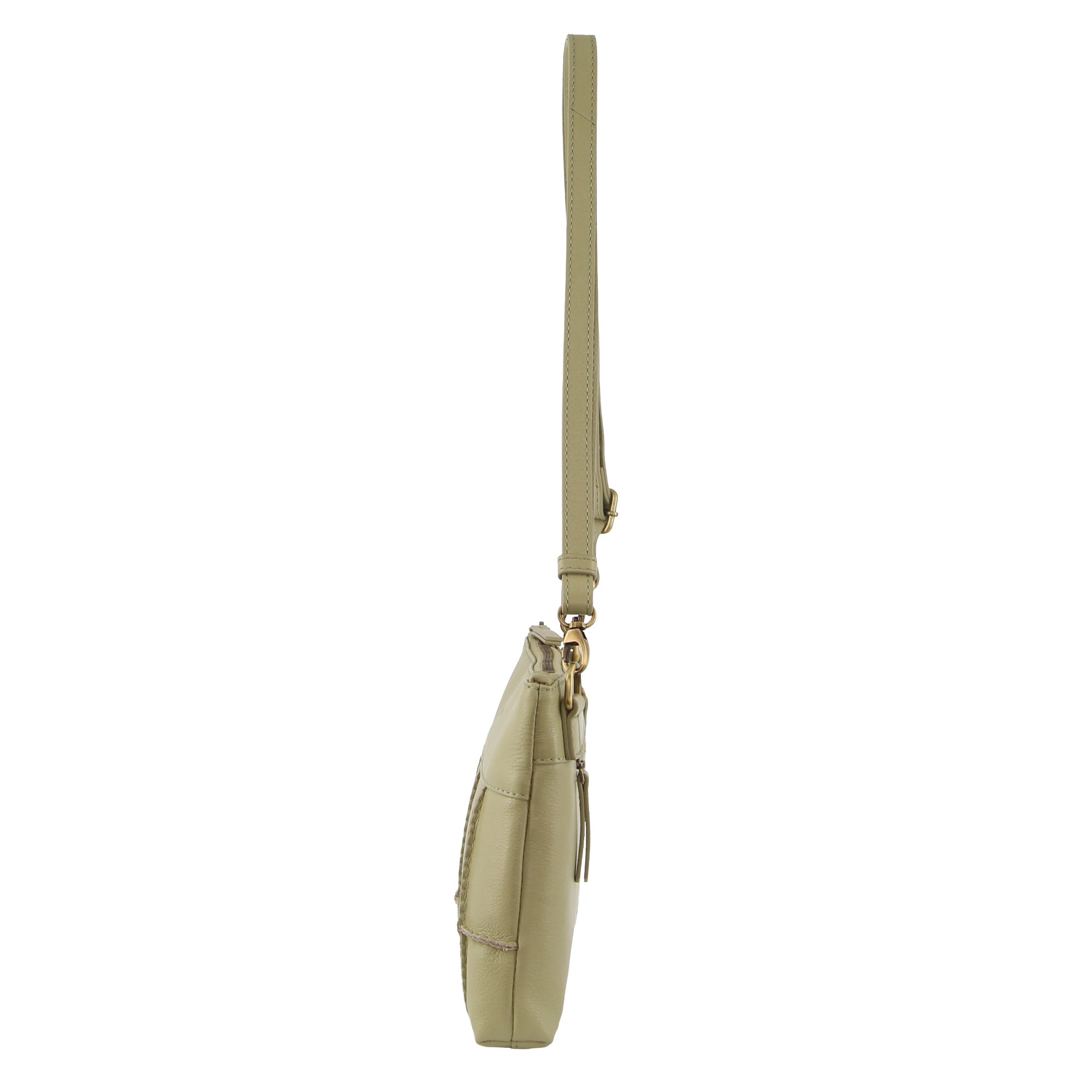 Pierre Cardin Ladies Leather Stitch-design Cross-Body Bag