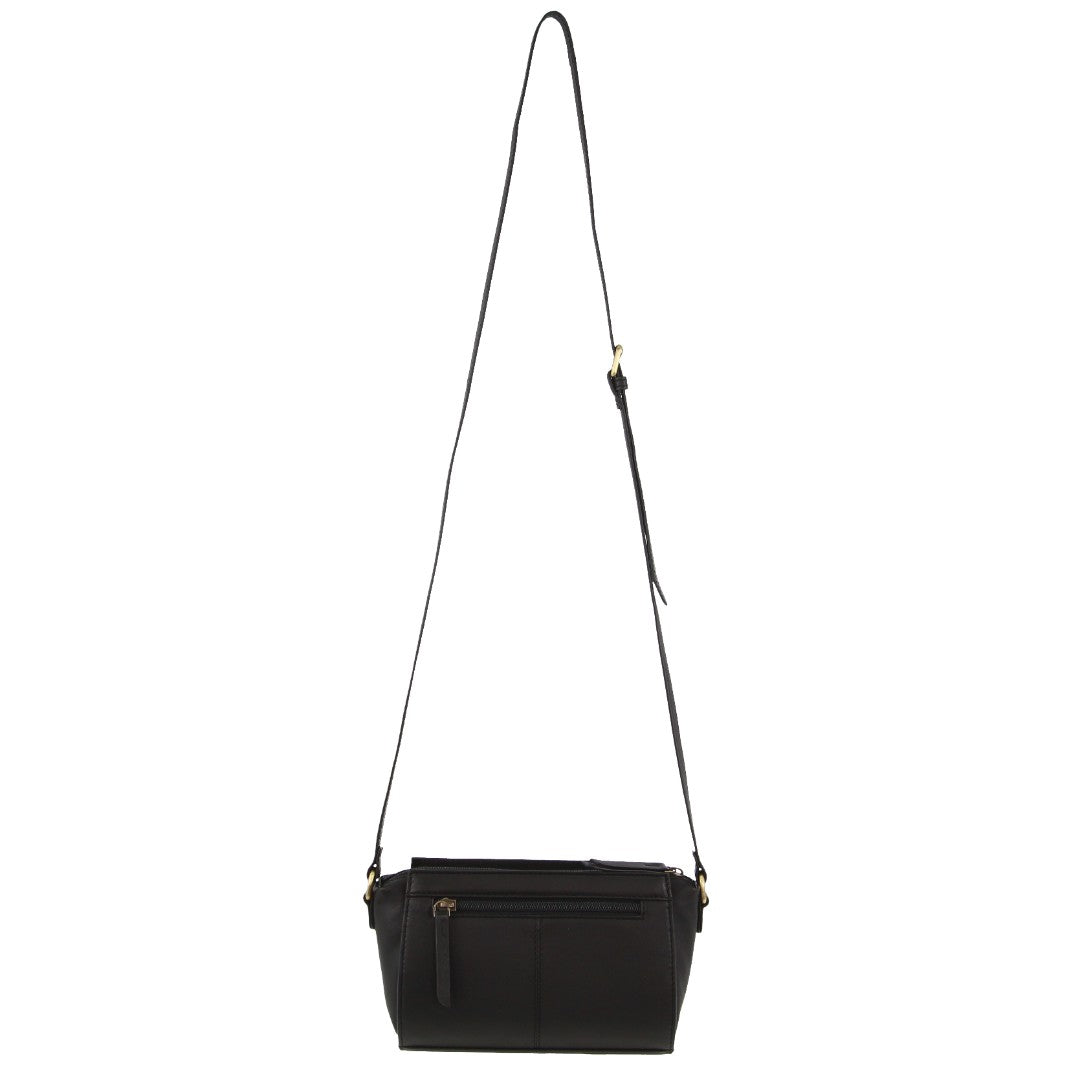 Pierre Cardin Leather Pleated Design Crossbody Bag