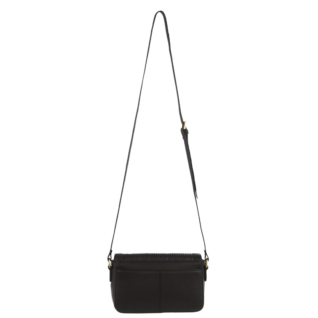Pierre Cardin Leather Pleated Design Crossbody Bag