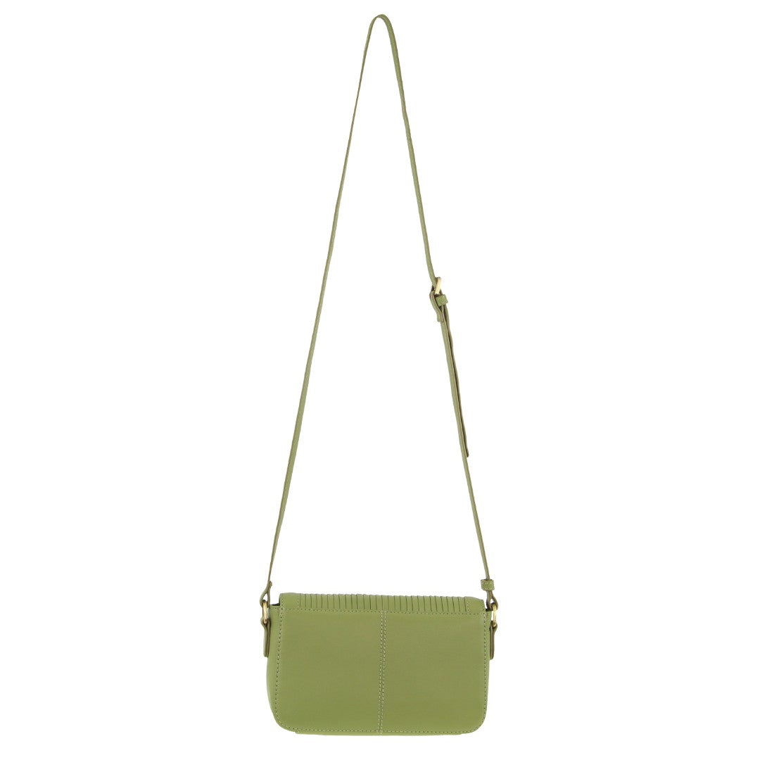 Pierre Cardin Leather Pleated Design Crossbody Bag