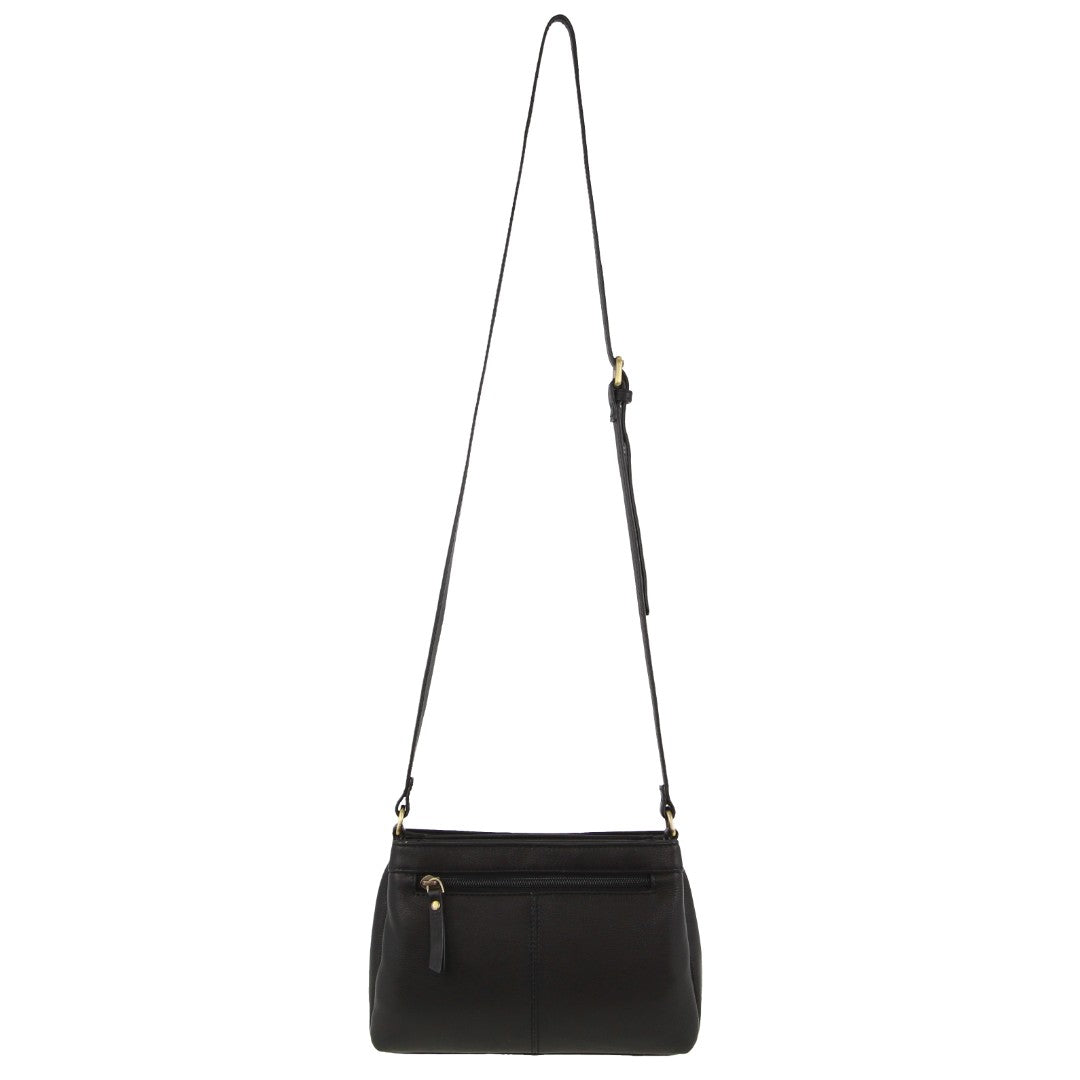 Pierre Cardin Leather Pleated Design Crossbody Bag