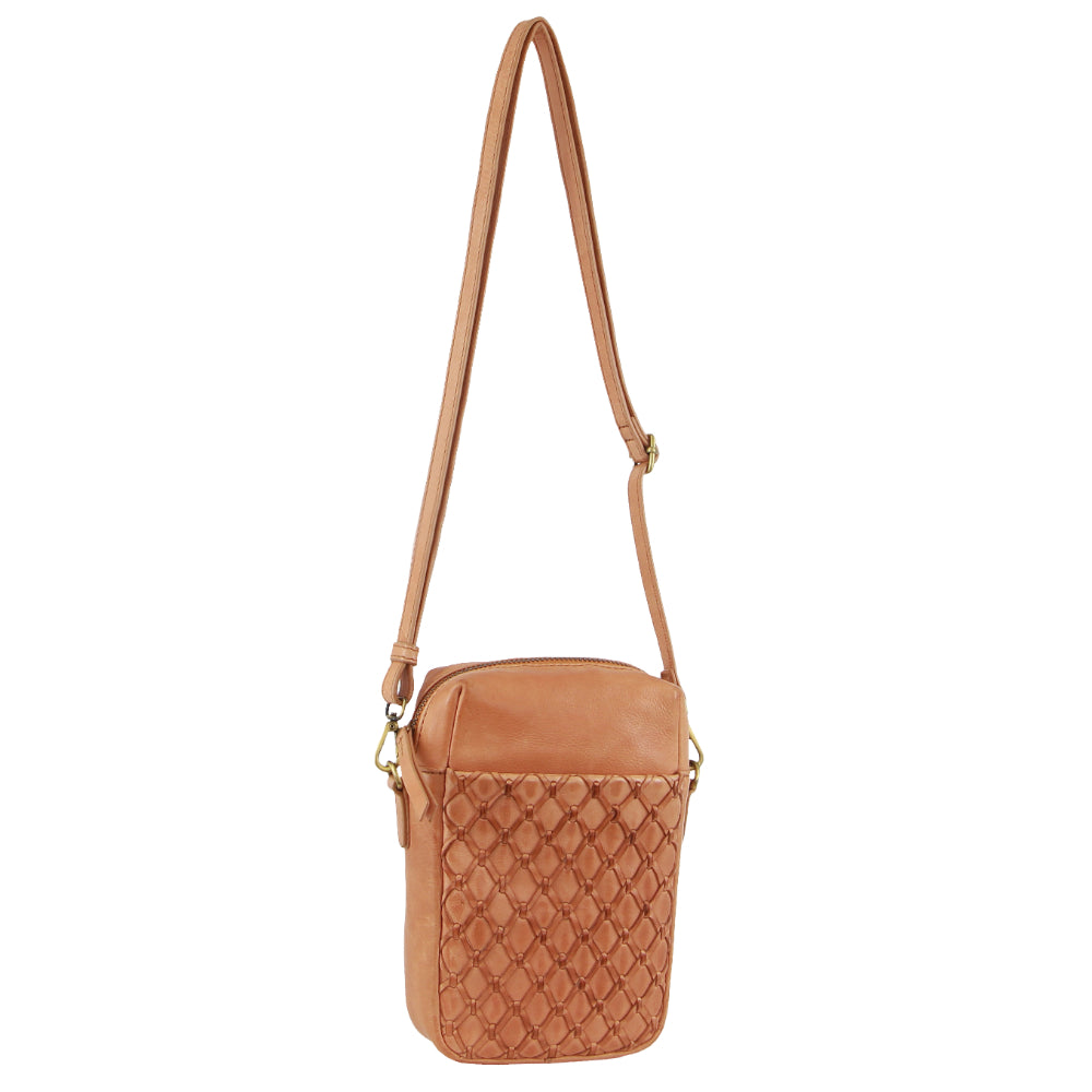 Pierre Cardin Leather Embossed Phone Crossbody Bag