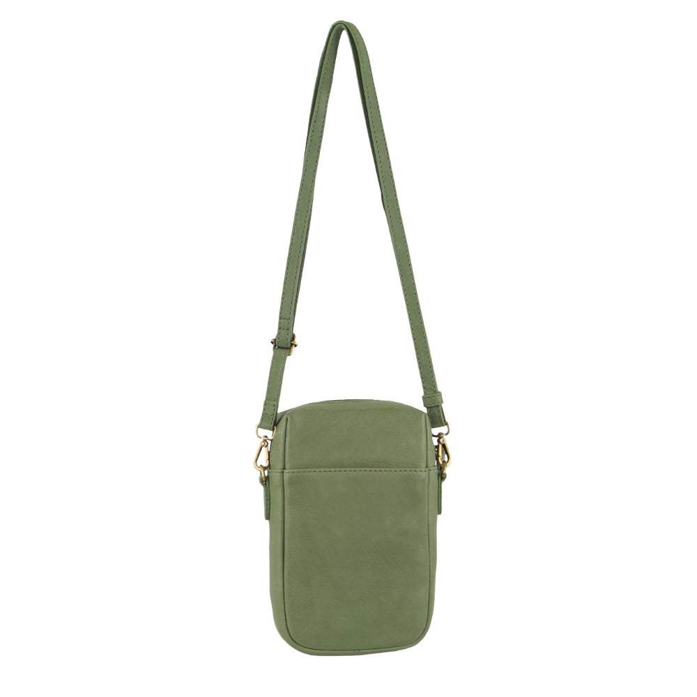 Pierre Cardin Leather Embossed Phone Crossbody Bag