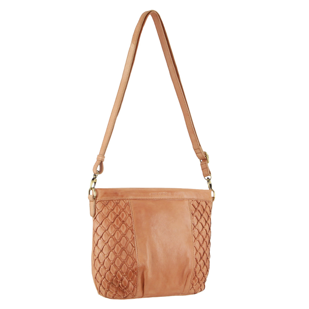 Pierre Cardin Leather Embossed Crossbody Bag