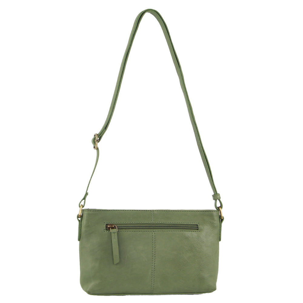 Pierre Cardin Leather Woven Design Crossbody Bag