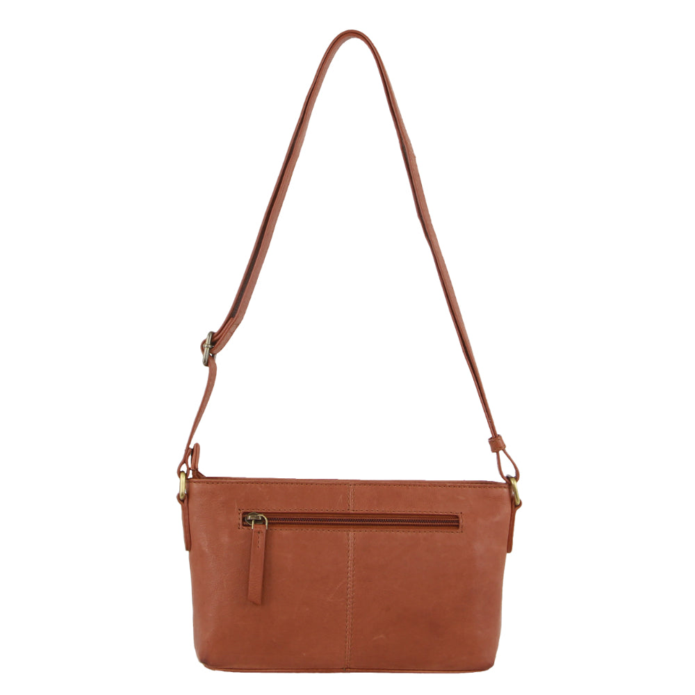 Pierre Cardin Leather Woven Design Crossbody Bag