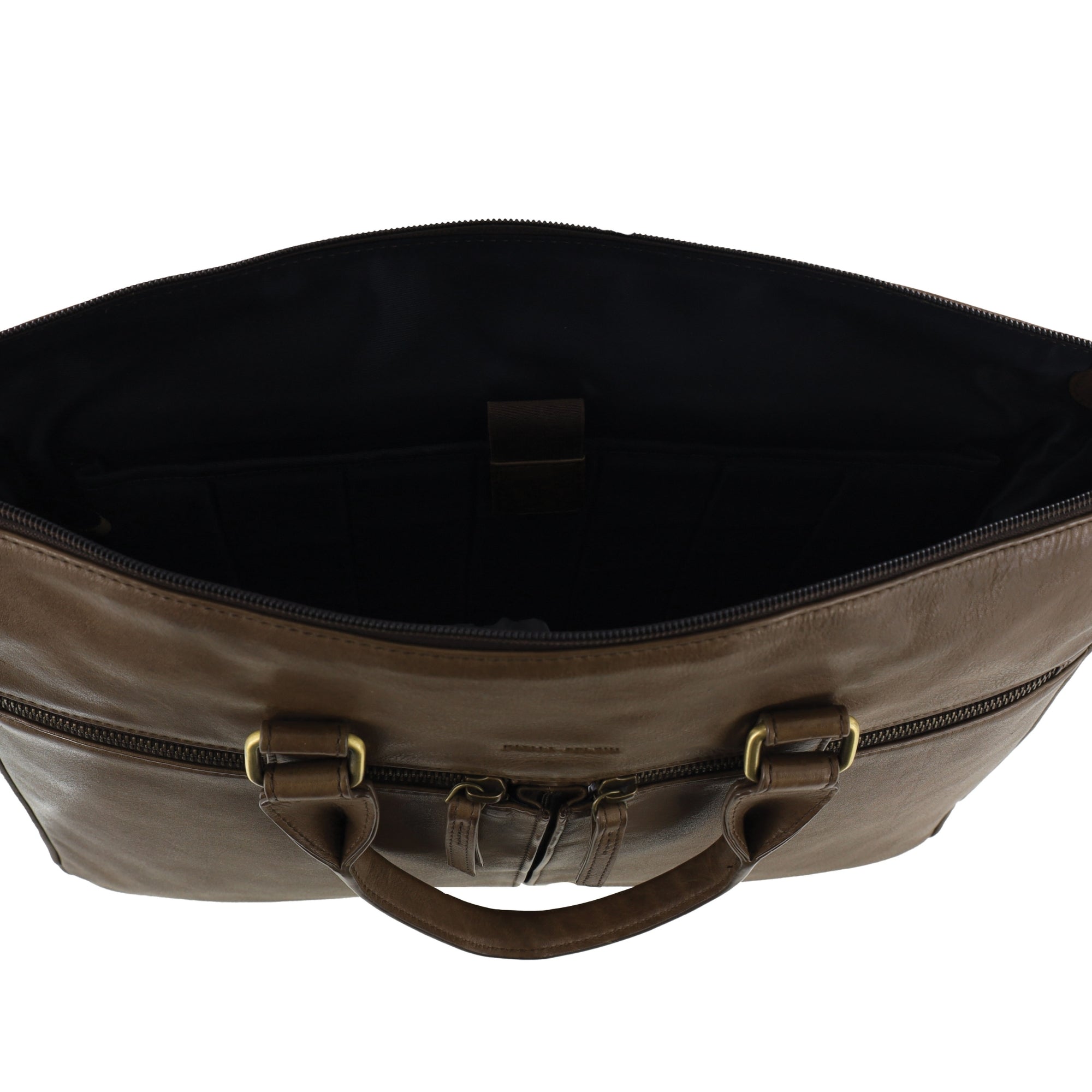 Pierre Cardin Men's Italian Leather Business Briefcase/Messenger Bag