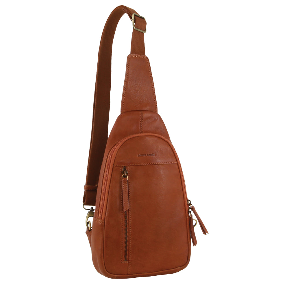 Pierre Cardin Men's Leather Sling Bag