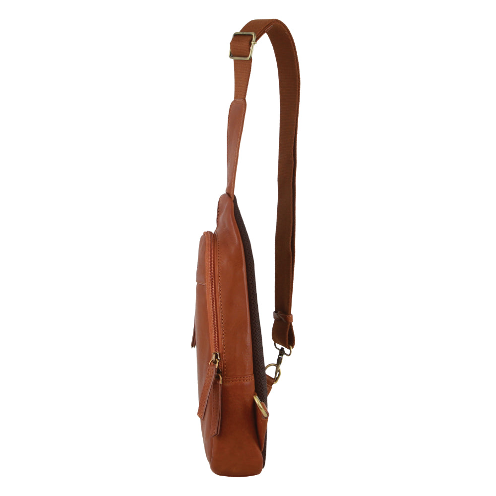 Pierre Cardin Men's Leather Sling Bag