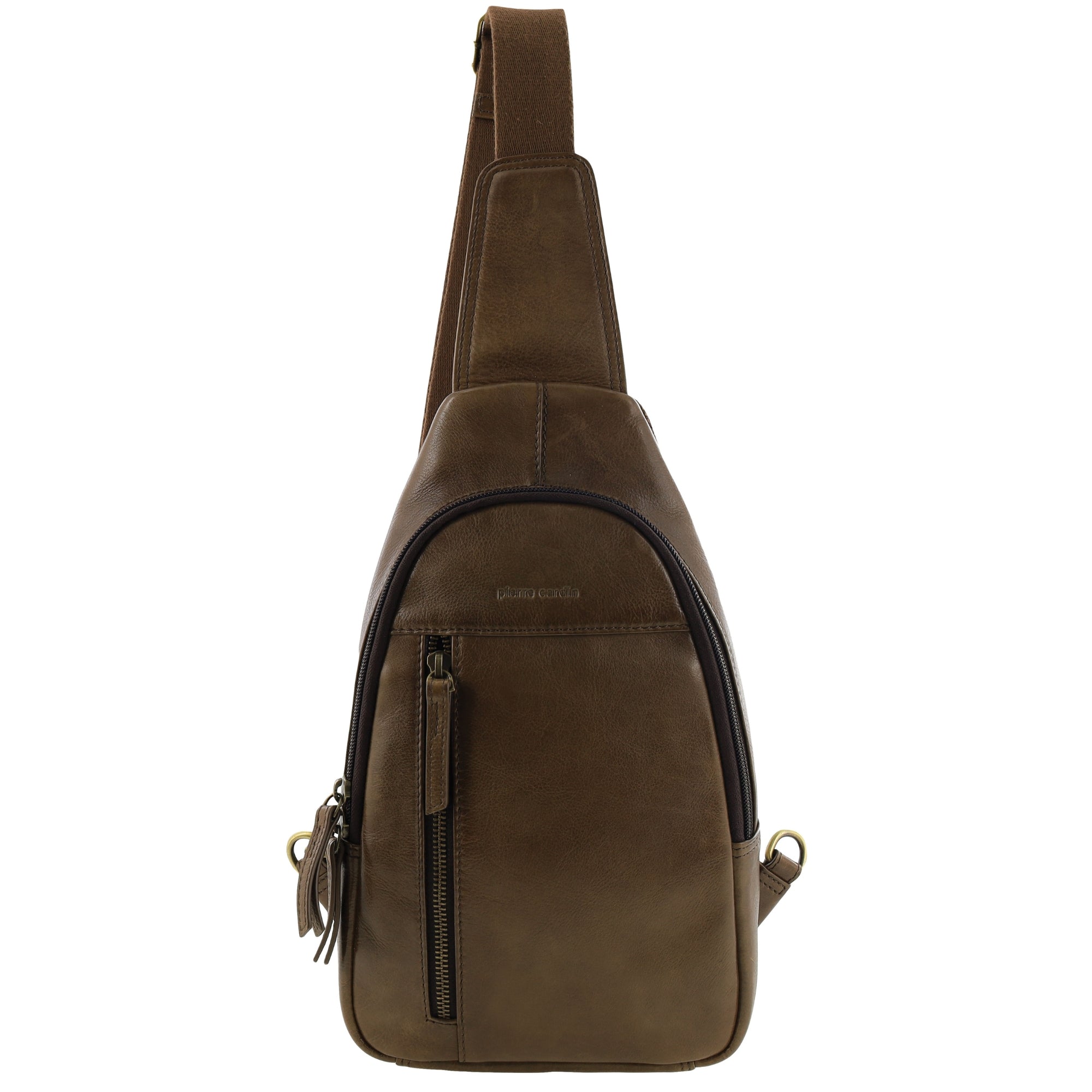 Pierre Cardin Men's Leather Sling Bag
