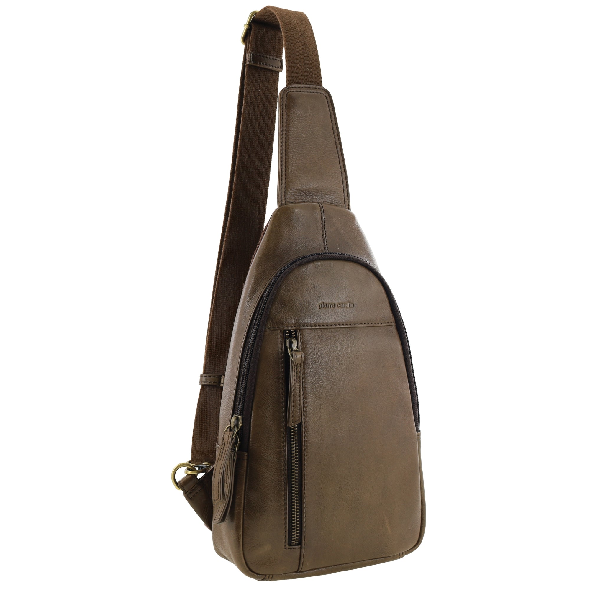 Pierre Cardin Men's Leather Sling Bag