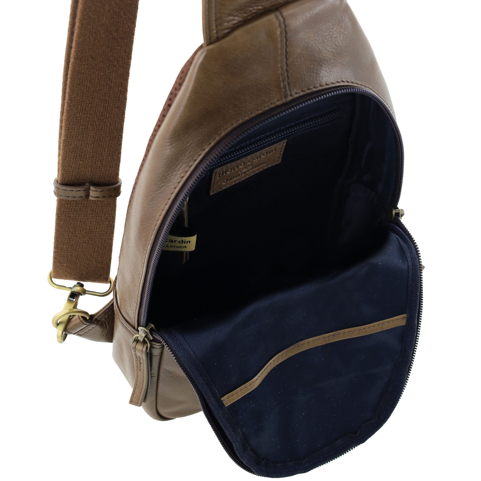 Pierre Cardin Men's Leather Sling Bag