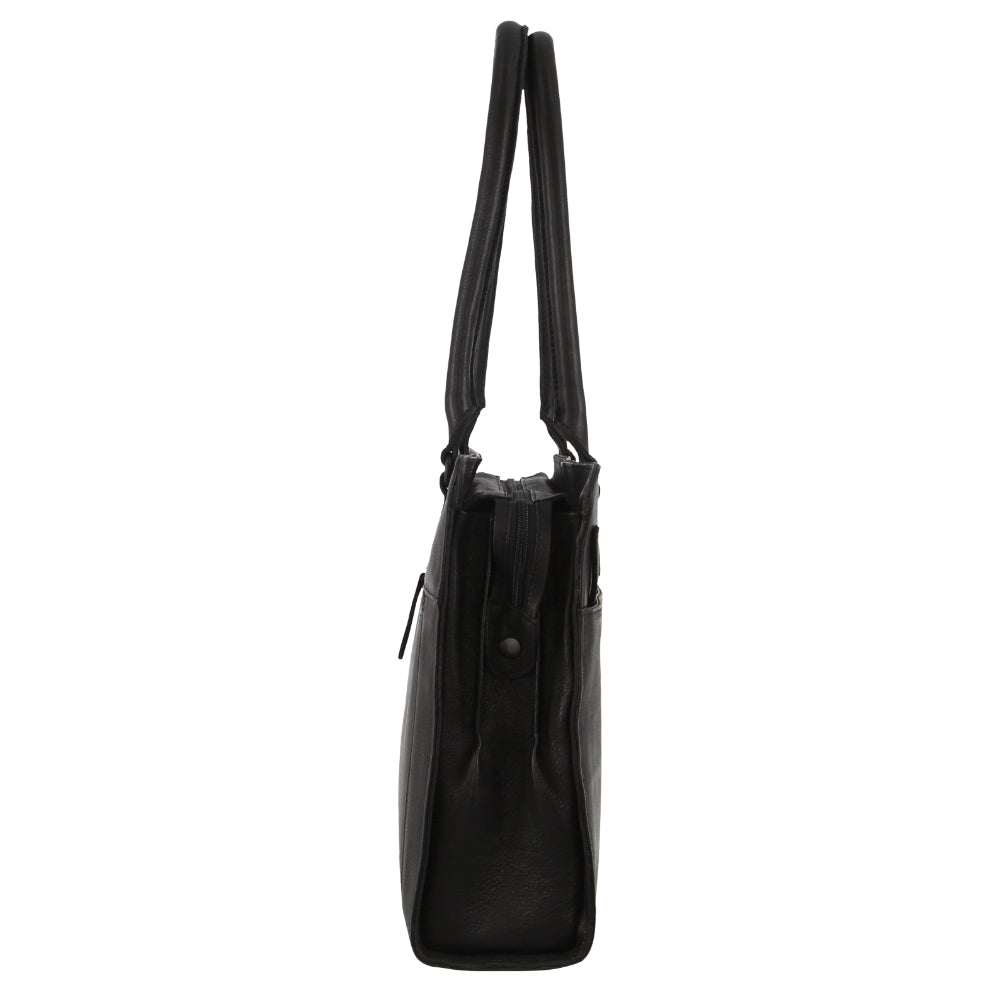 Pierre Cardin Leather Computer Tote Bag
