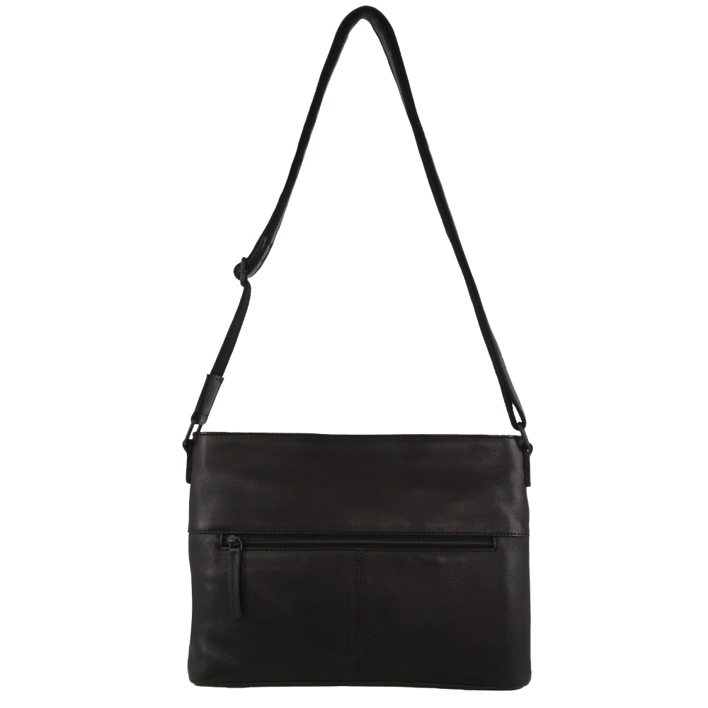 Pierre Cardin Leather Embossed Woven Cross-Body Bag