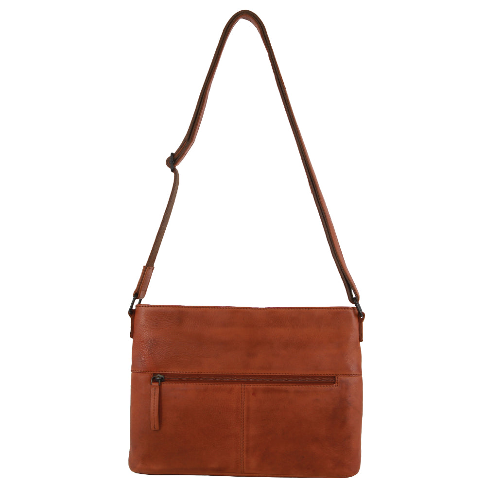 Pierre Cardin Leather Embossed Woven Cross-Body Bag