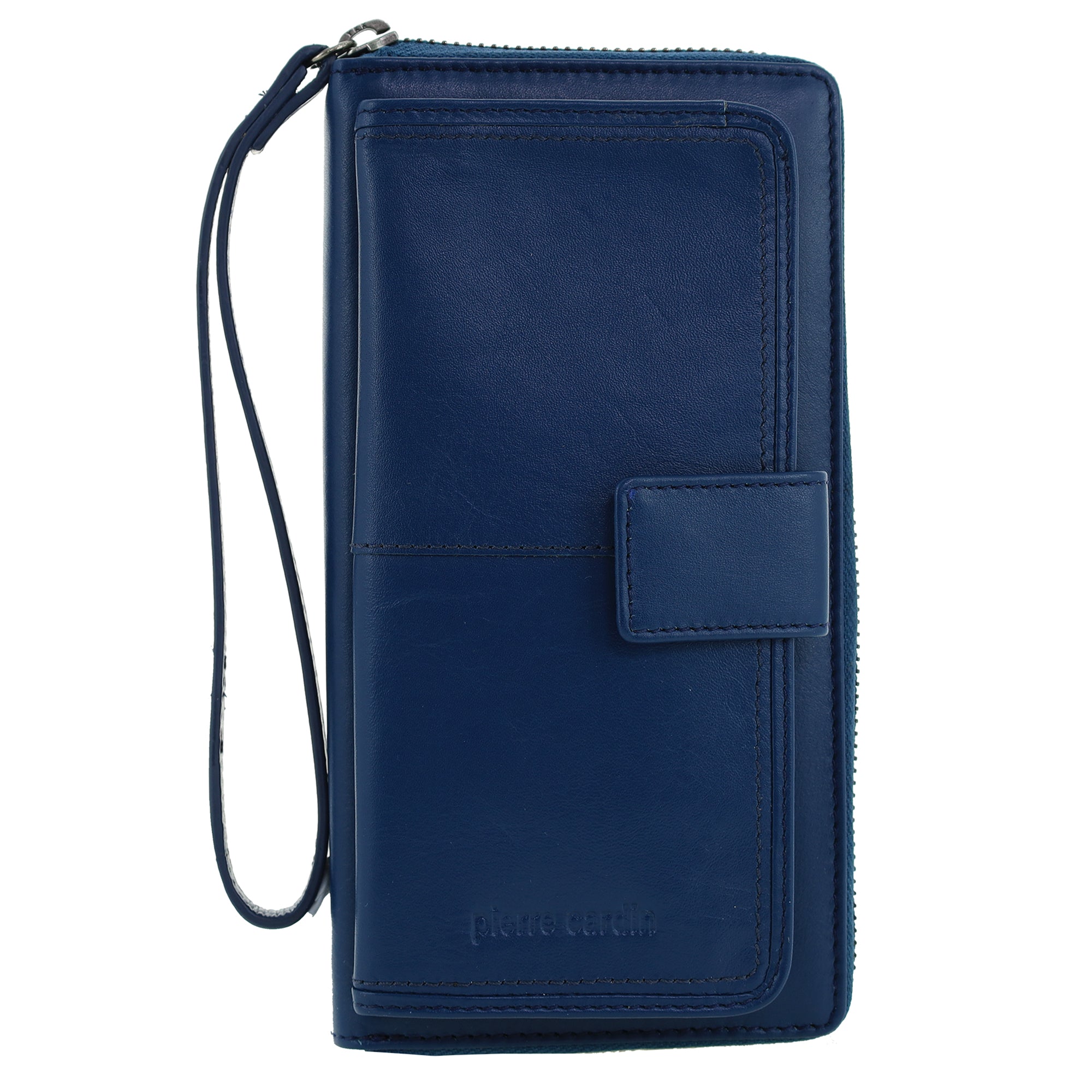 Pierre Cardin Women's Leather Zip around wallet w/ Wristlet