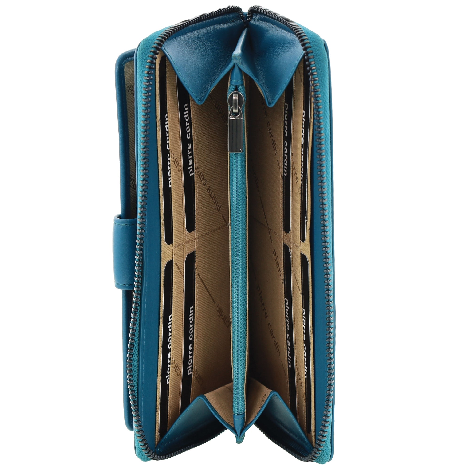 Pierre Cardin Women's Leather Zip around wallet w/ Wristlet