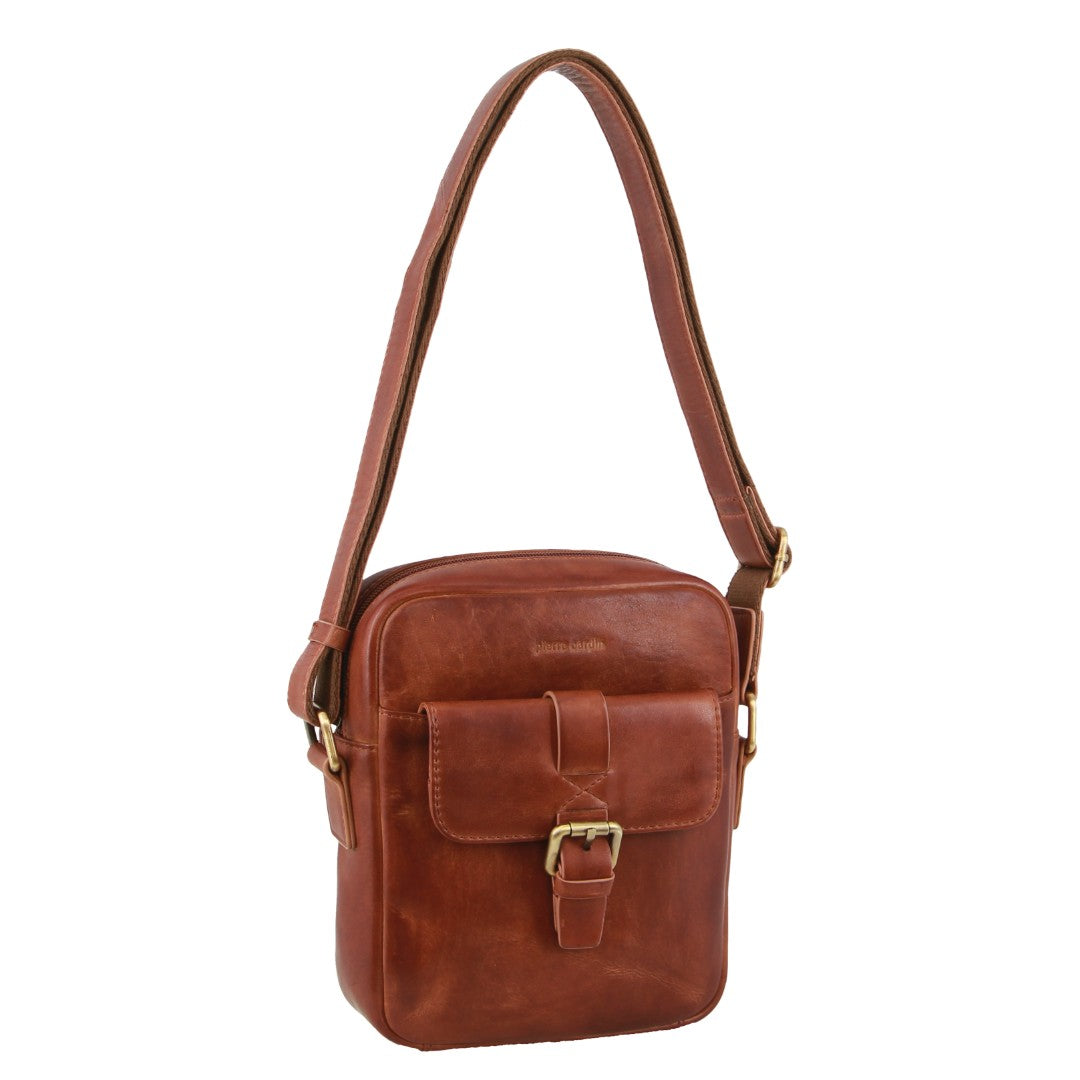Pierre Cardin Men's Leather Crossbody Bag