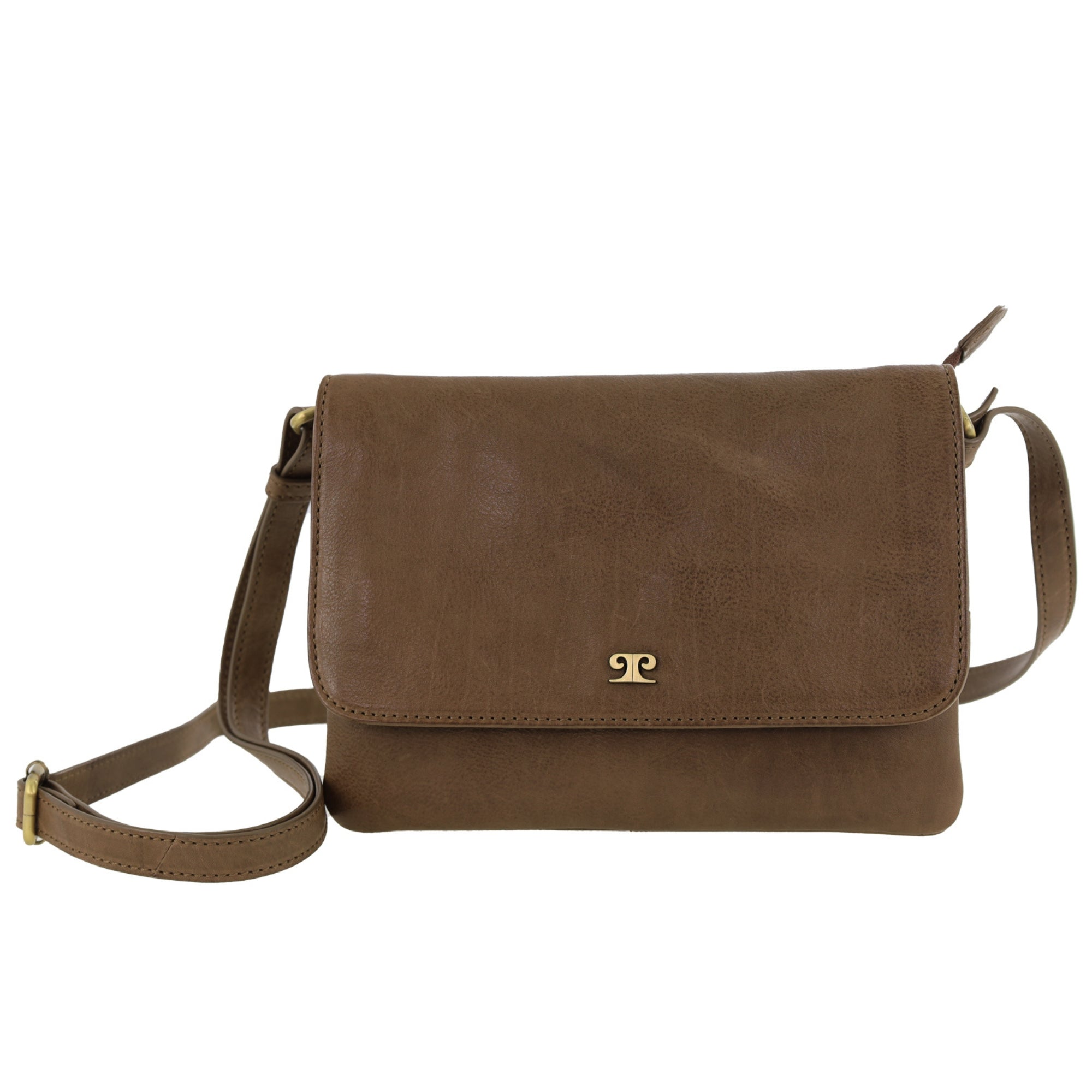 Pierre Cardin Leather Flap-over Crossbody Bag