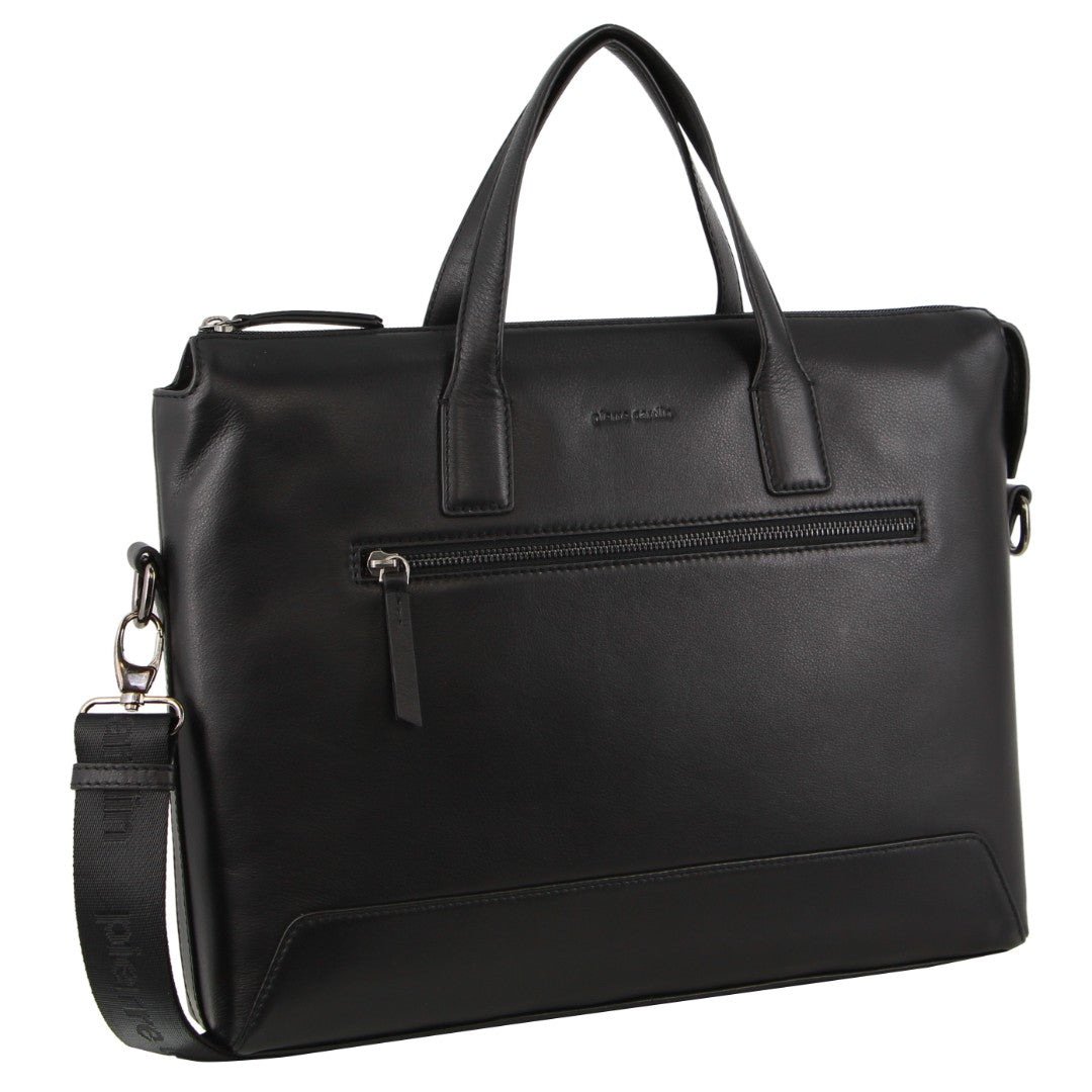 Pierre Cardin Men's Leather Business Travel Bag