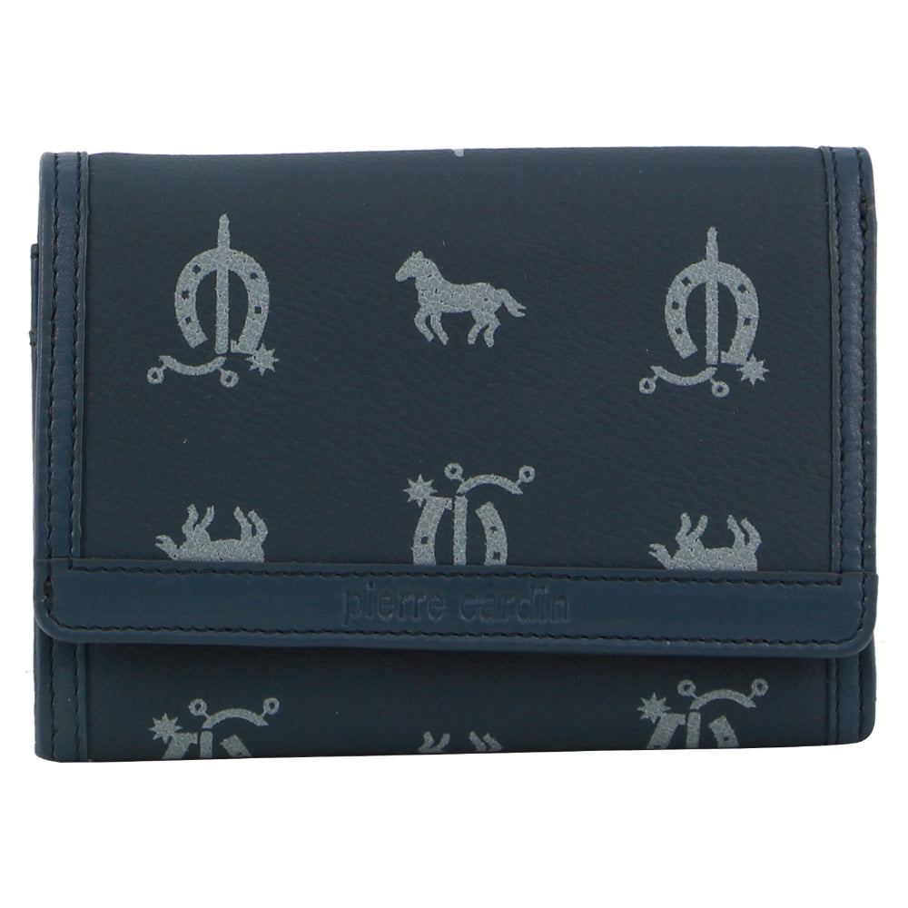 Pierre Cardin Leather Art Design Bi-Fold Flap Wallet