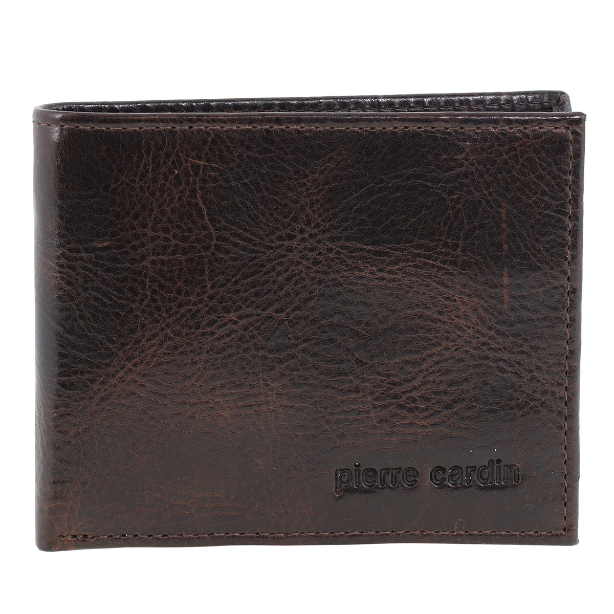 Pierre Cardin Rustic Leather Men's Bi-Fold Slimline Wallet