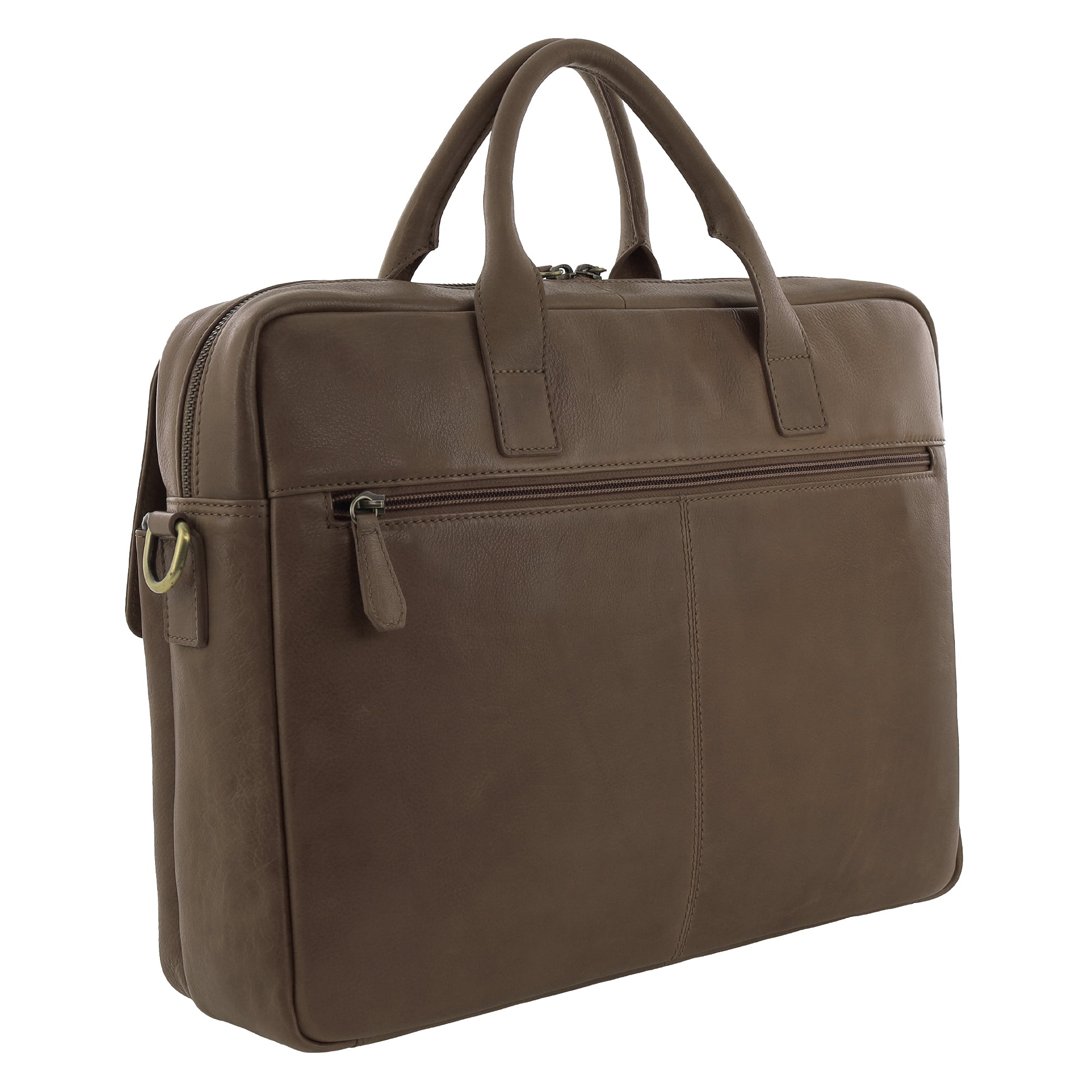 Pierre Cardin Men's Leather Classic Messenger/Computer Bag