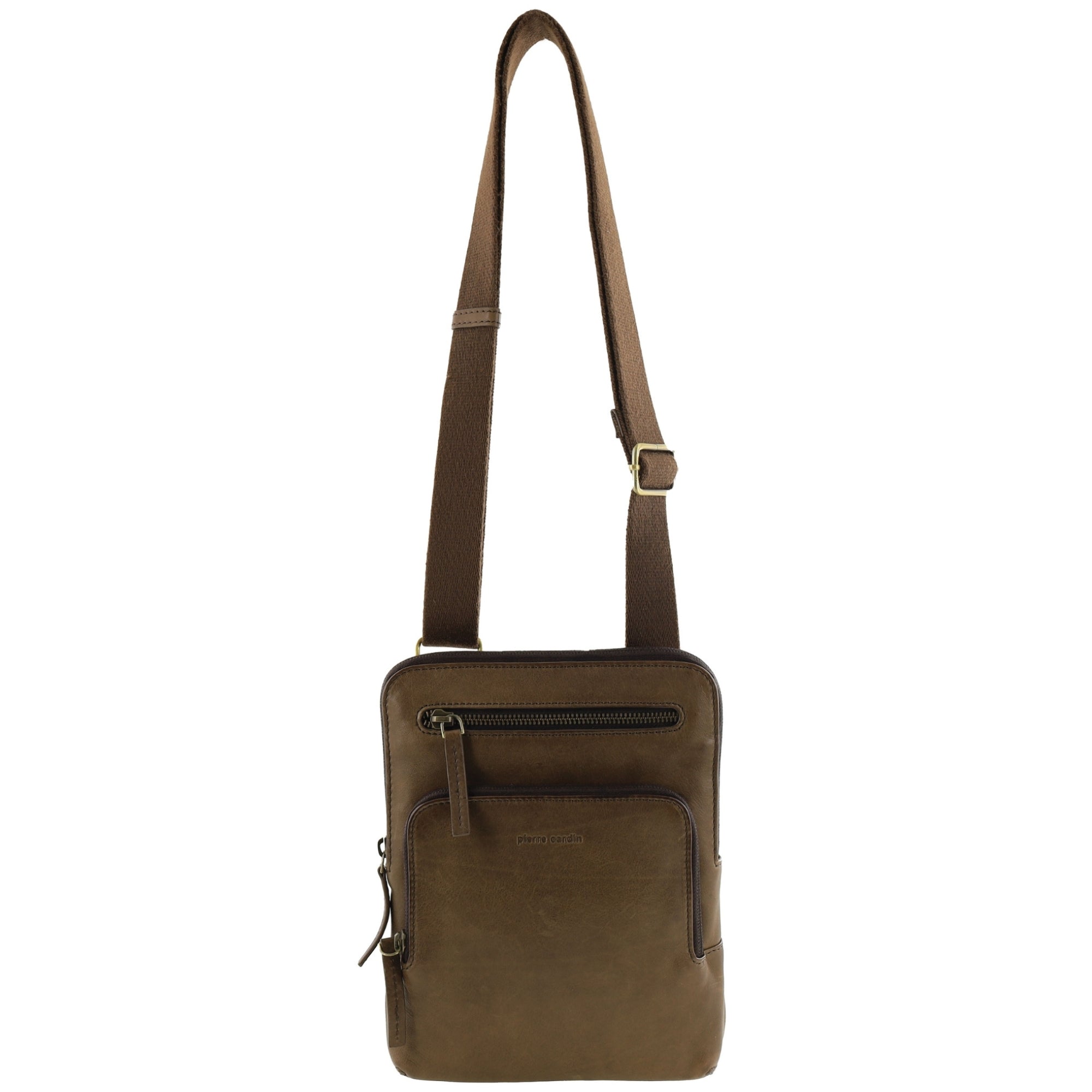 Pierre Cardin Men's Leather Casual Crossbody Bag
