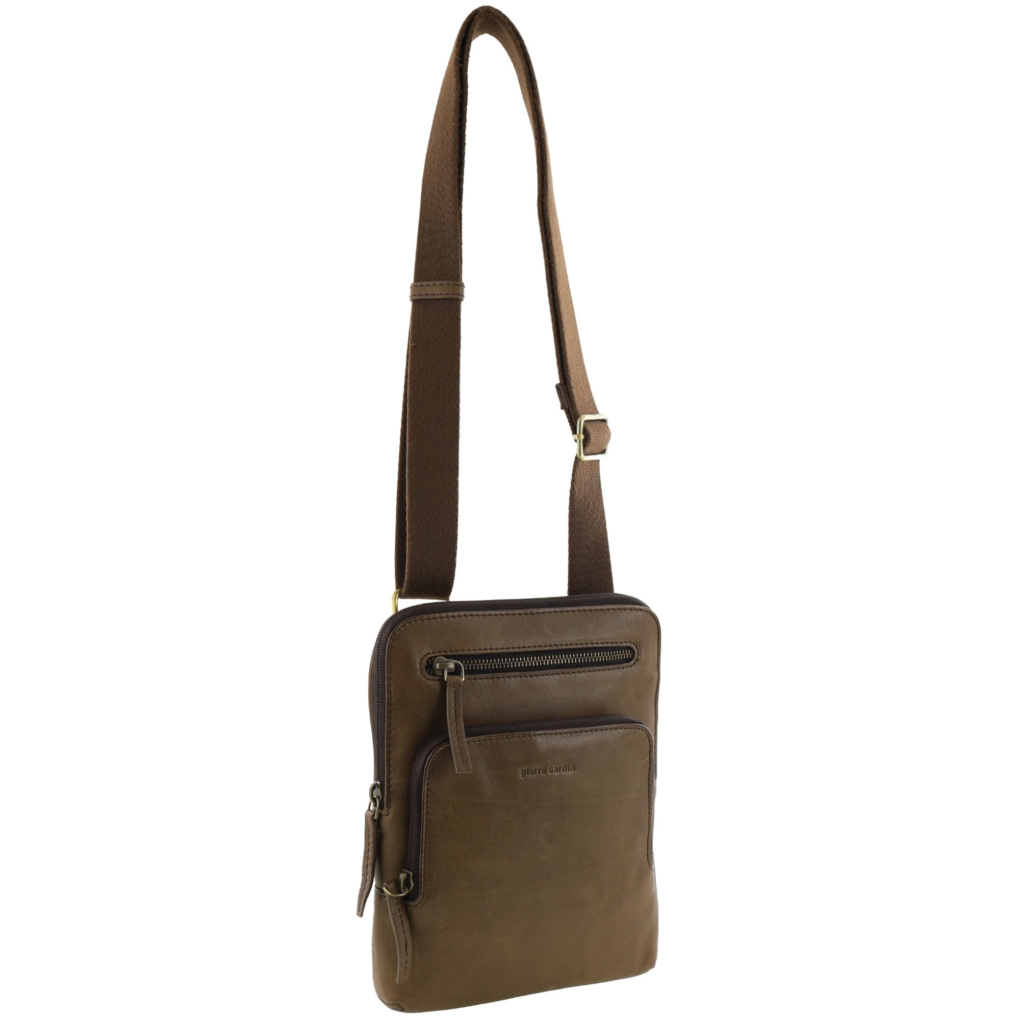 Pierre Cardin Men's Leather Casual Crossbody Bag