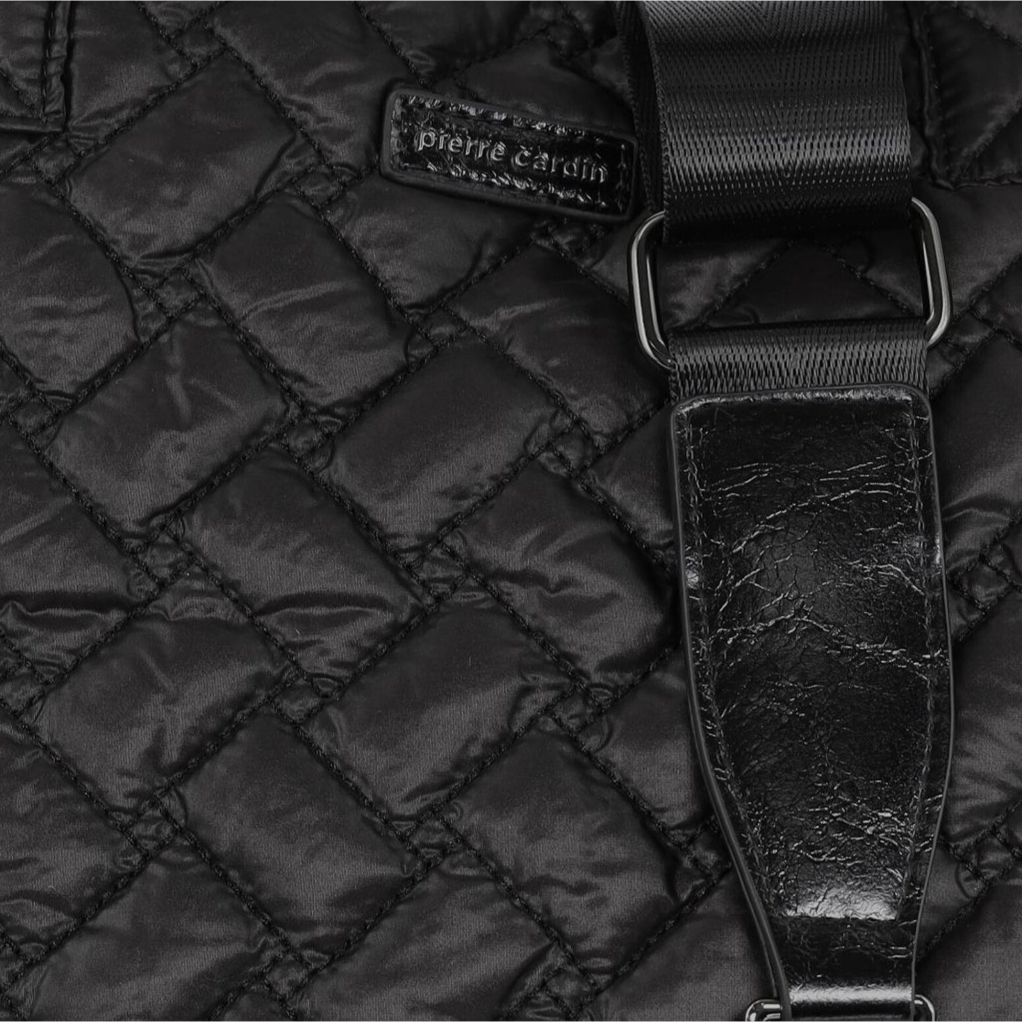 Pierre Cardin Ladies Nylon Small Quilted Tote Bag