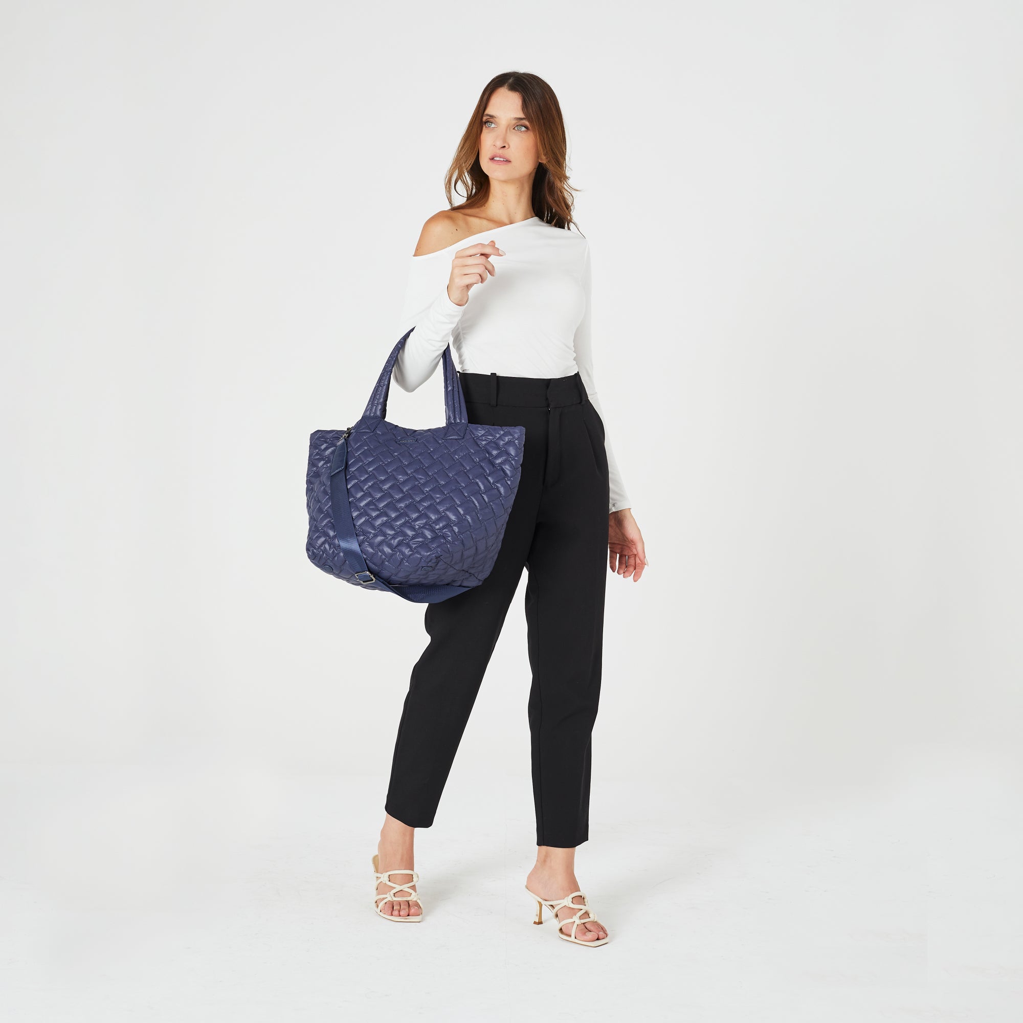 Pierre Cardin Ladies Nylon Quilted Tote Bag