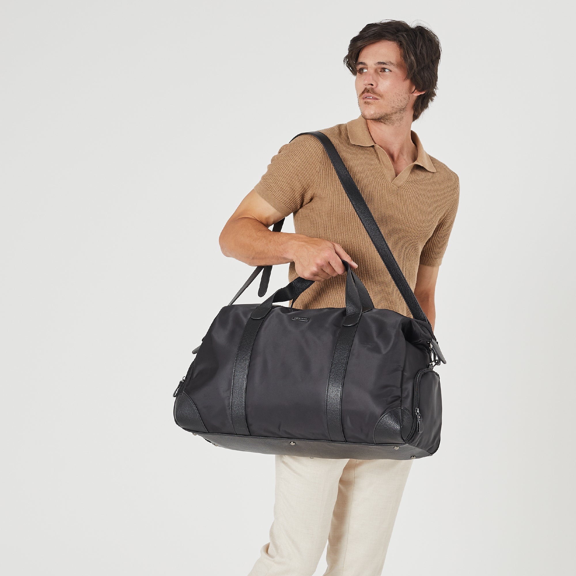 Pierre Cardin Unisex Nylon Overnight Bag