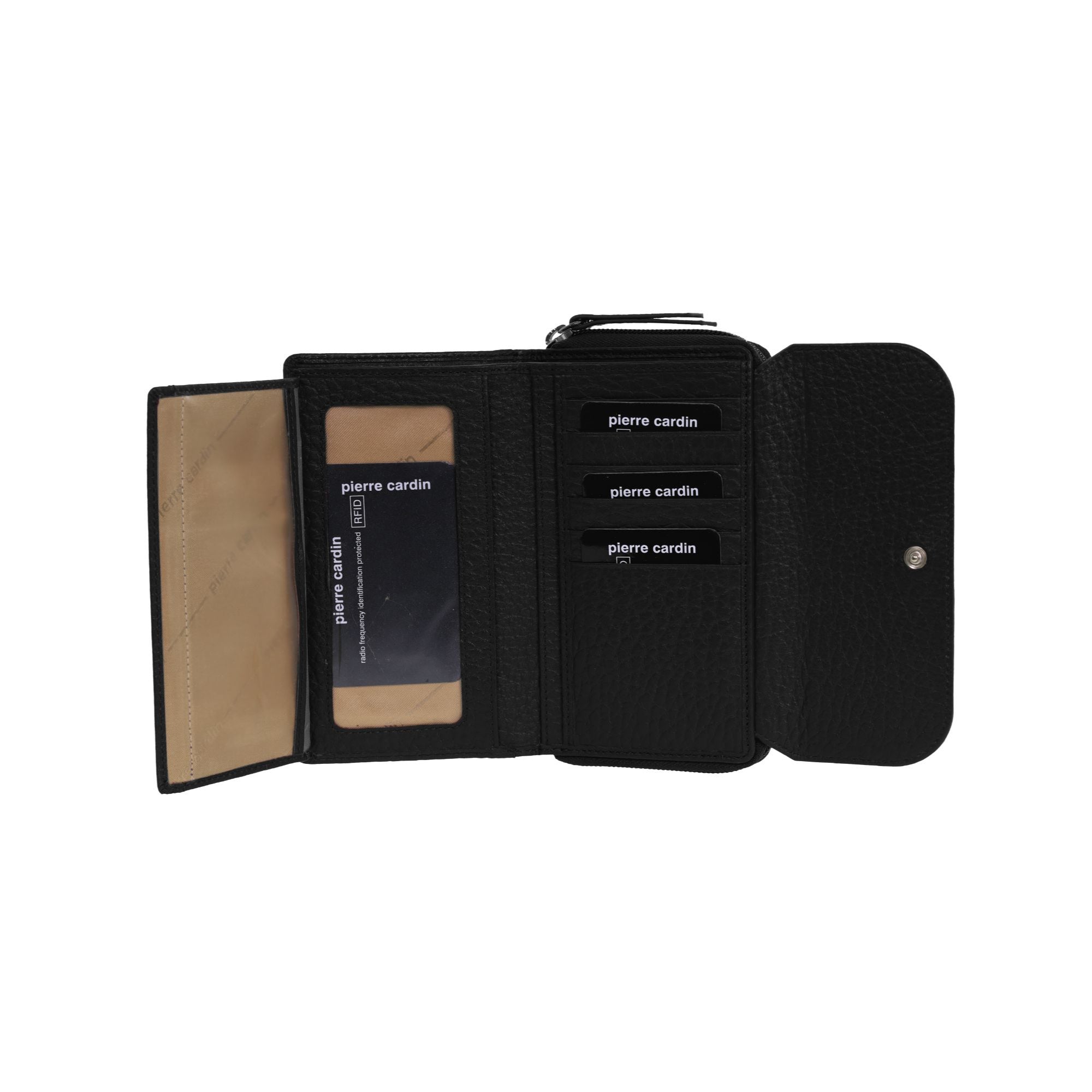 Pierre Cardin Ladies Tri-Fold Tab Wallet