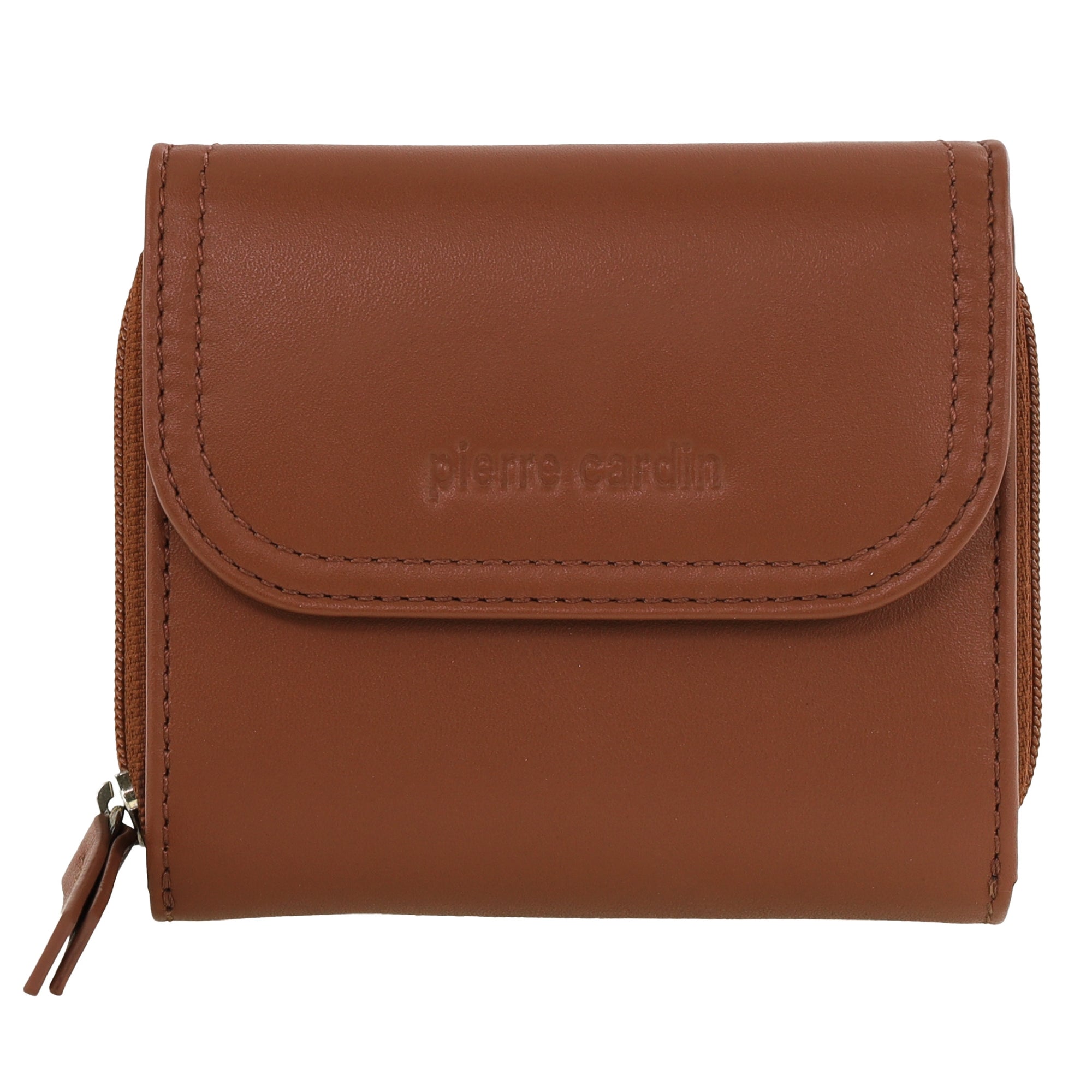 Pierre Cardin Ladies Leather Tri-Fold Tab Wallet