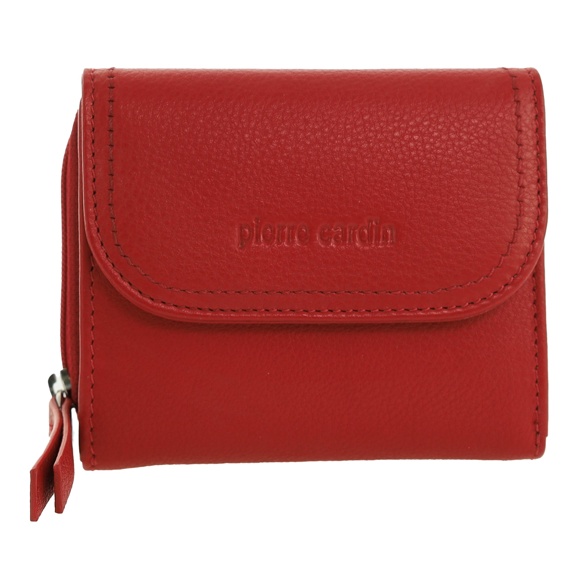 Pierre Cardin Ladies Leather Tri-Fold Tab Wallet