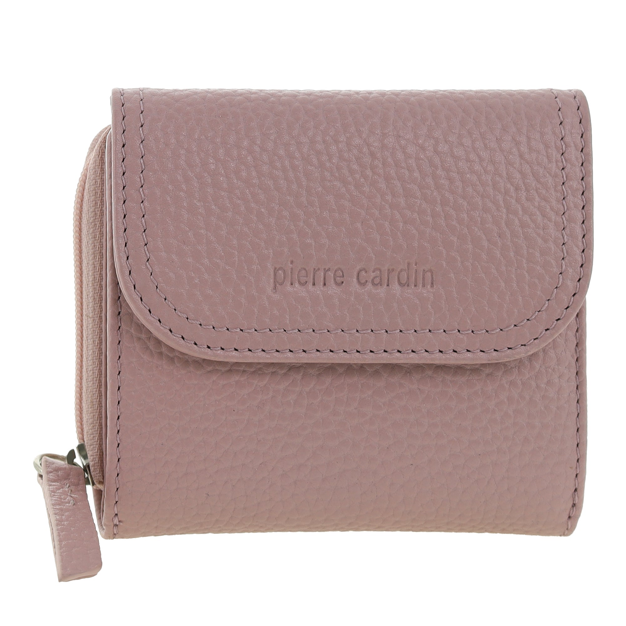 Pierre Cardin Ladies Leather Tri-Fold Tab Wallet
