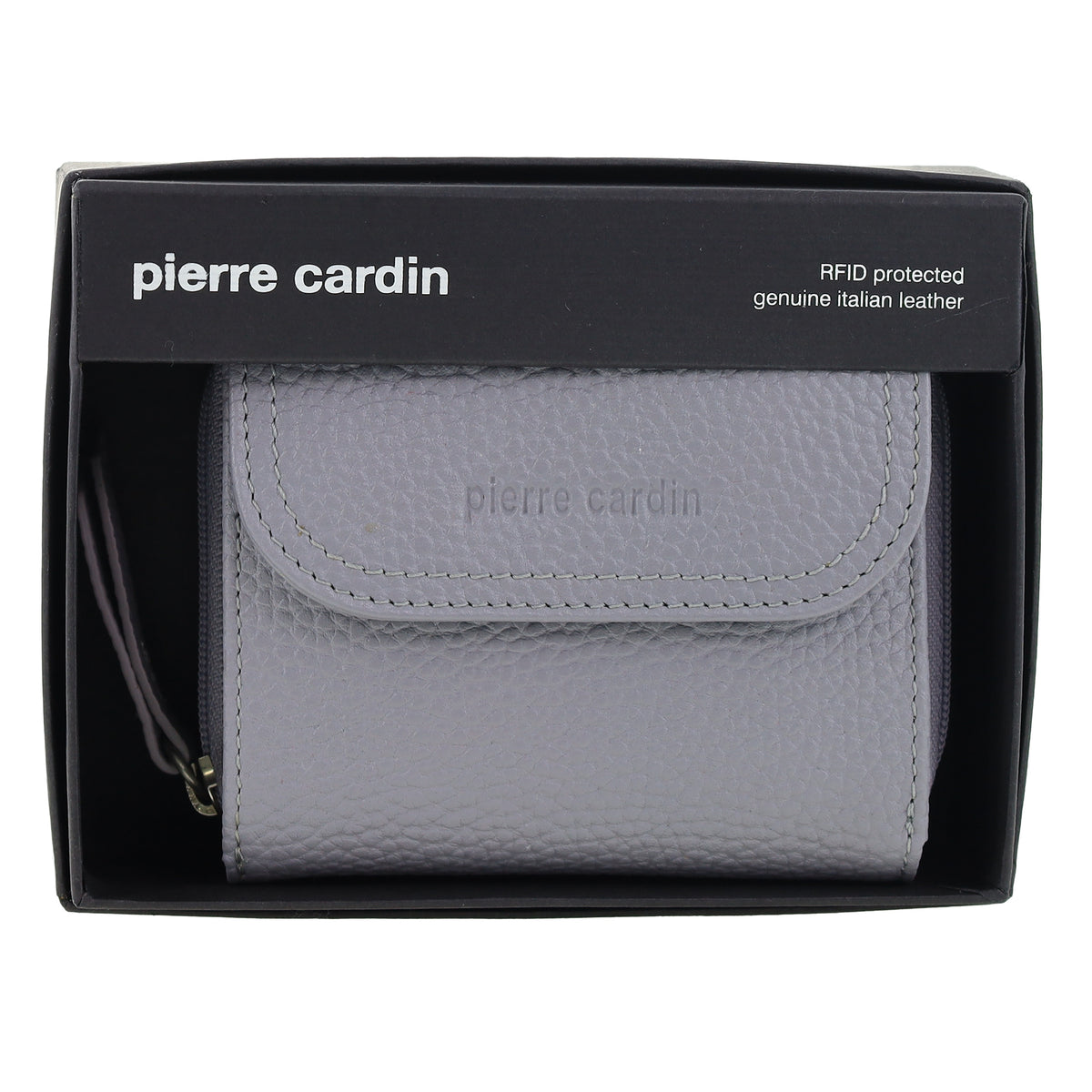 Pierre Cardin Ladies Leather Tri-Fold Tab Wallet