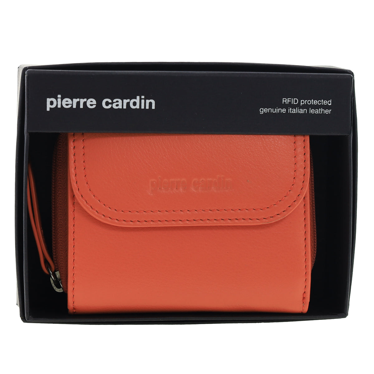 Pierre Cardin Ladies Leather Tri-Fold Tab Wallet