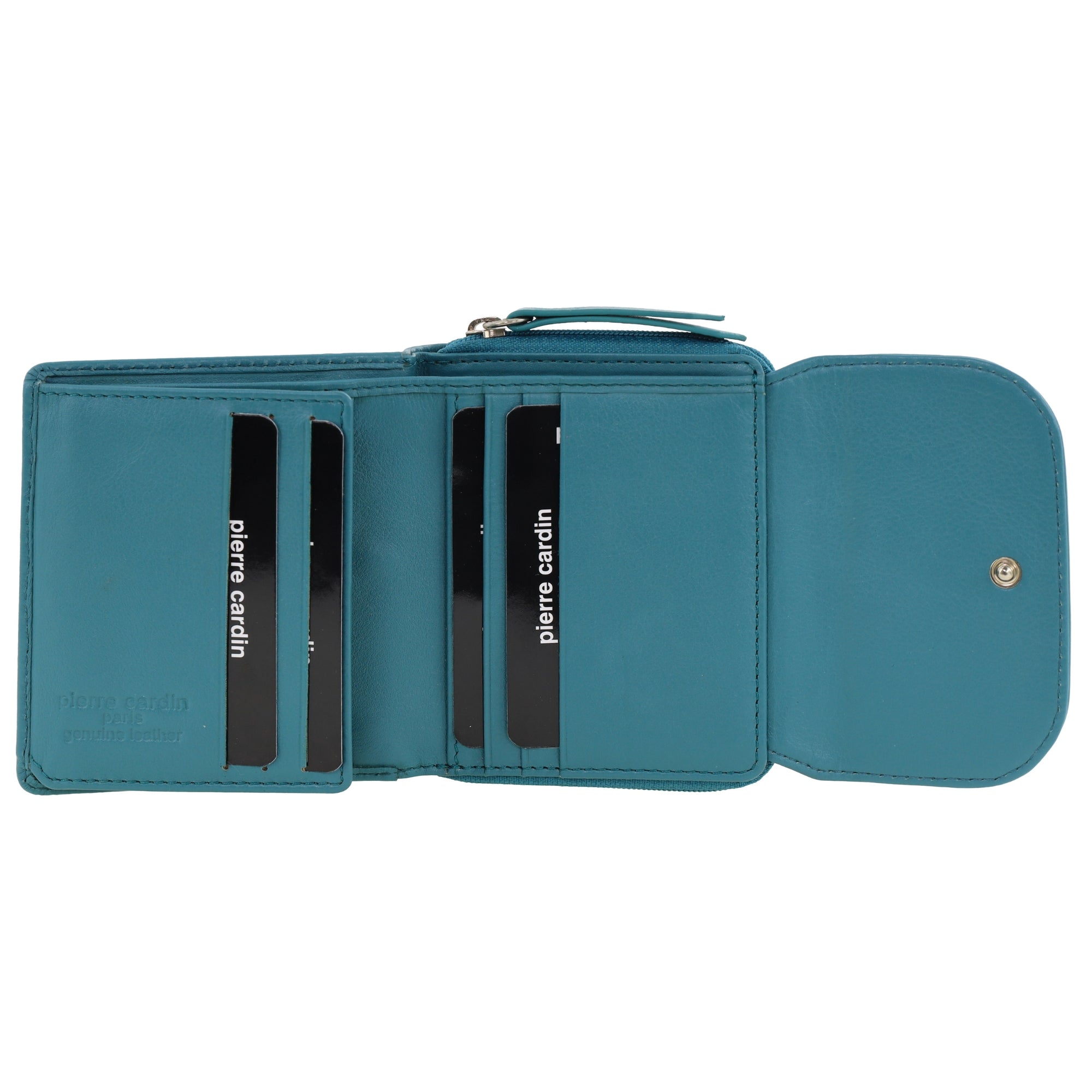 Pierre Cardin Ladies Leather Tri-Fold Tab Wallet