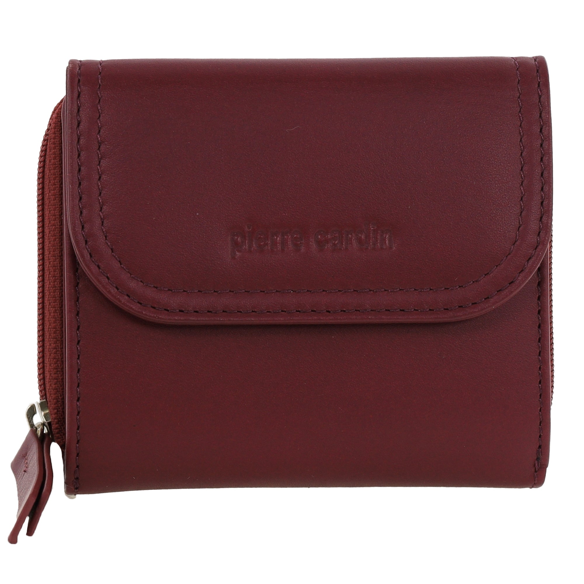 Pierre Cardin Ladies Leather Tri-Fold Tab Wallet