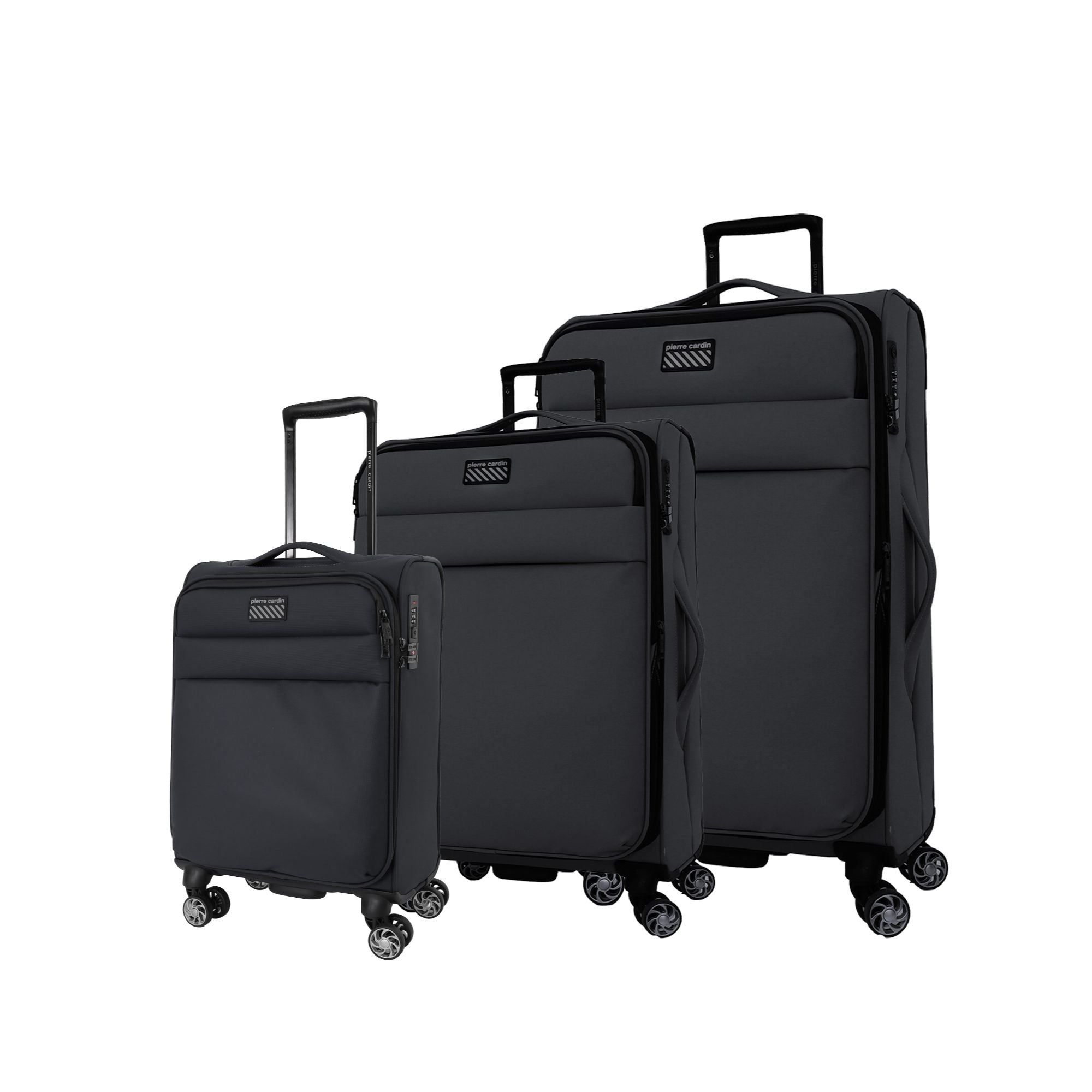 Pierre Cardin 3-Piece Set Soft Water-Repellent Suitcase